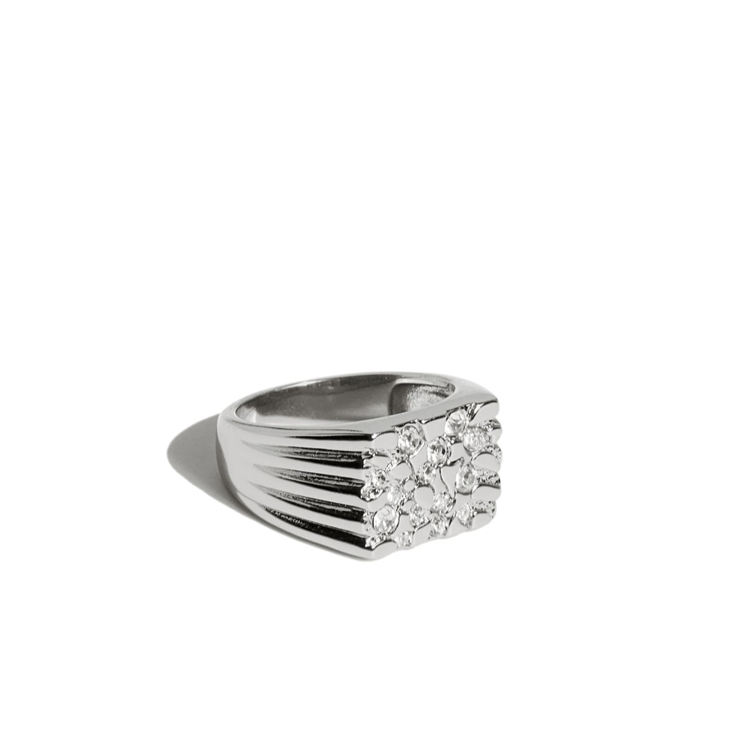 Women’s Flash Nugget Ring Silver Drae Collection