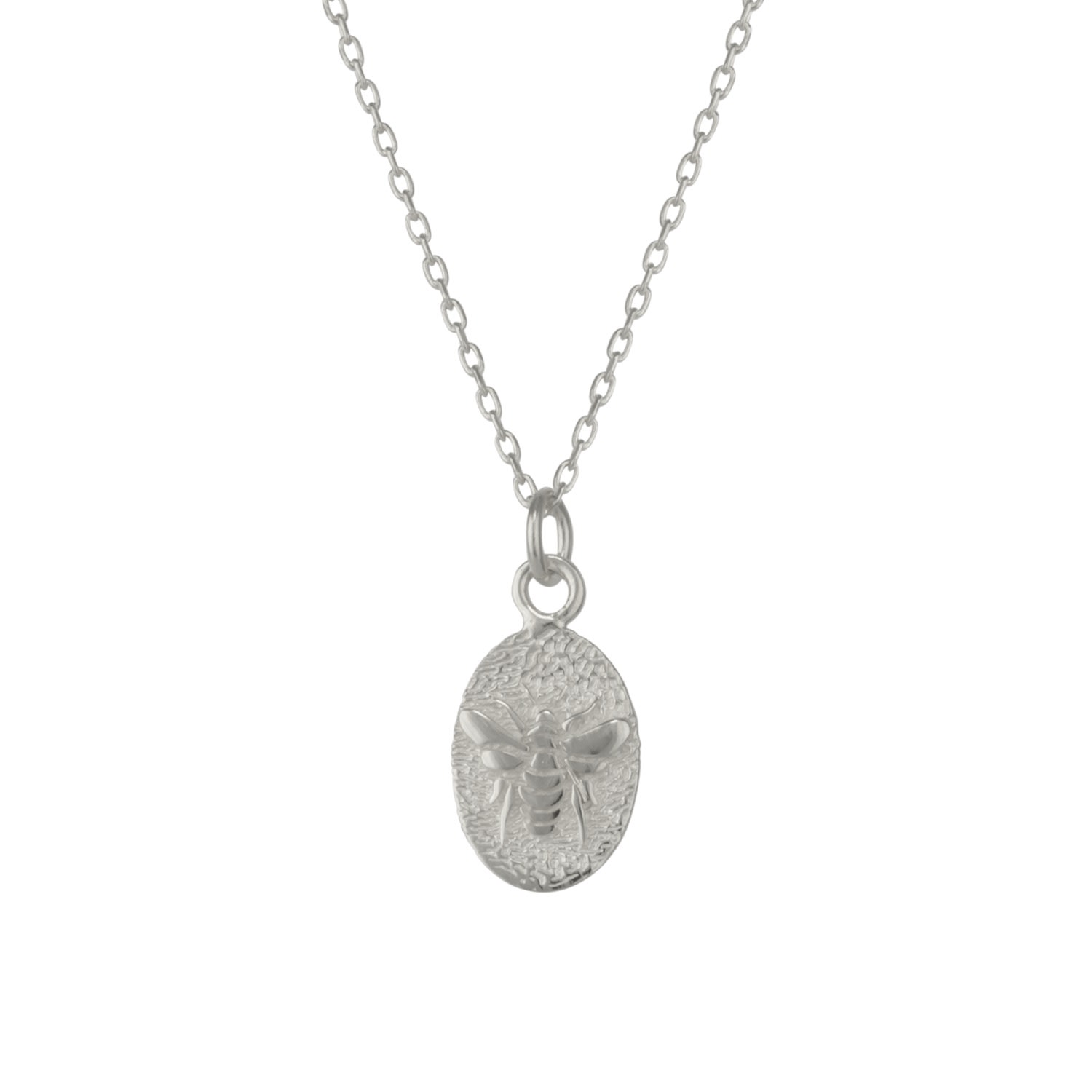 Spero London Women's Sterling Silver Bee Chain Pendant Necklace - Silver In Silver