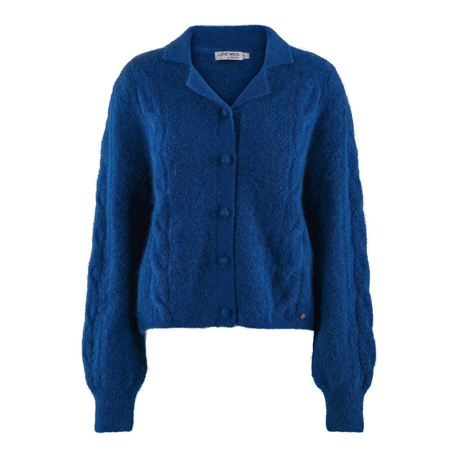 Women’s Ninni Mohair Mix Knitted Cardigan Ocean Blue Extra Large Tirillm