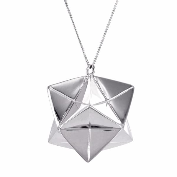 Origami Jewellery Large Magic Ball Necklace Silver In Ball