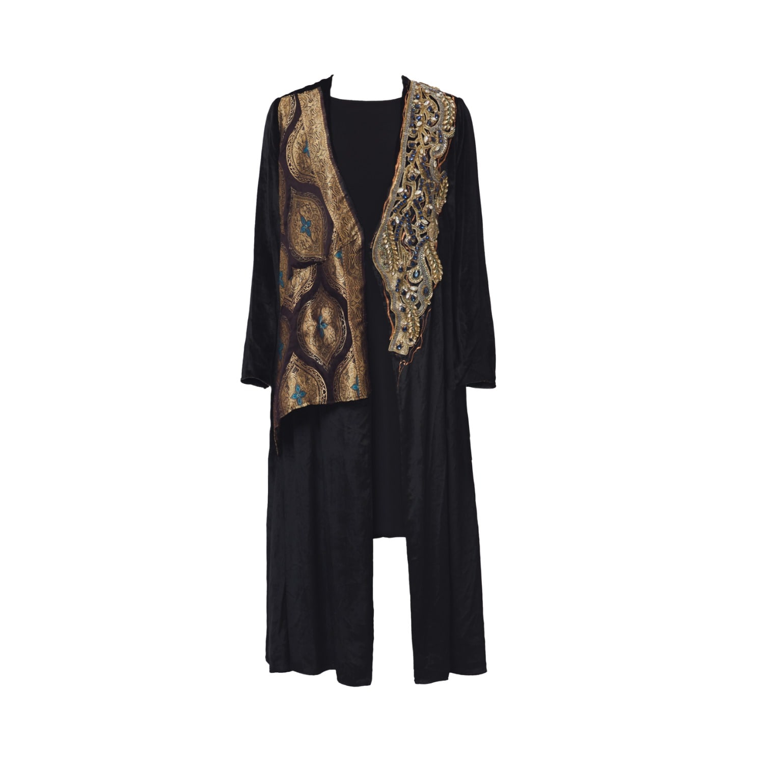 Saniya Khan Women's Black Orient Gallery Jacket Dress In Black