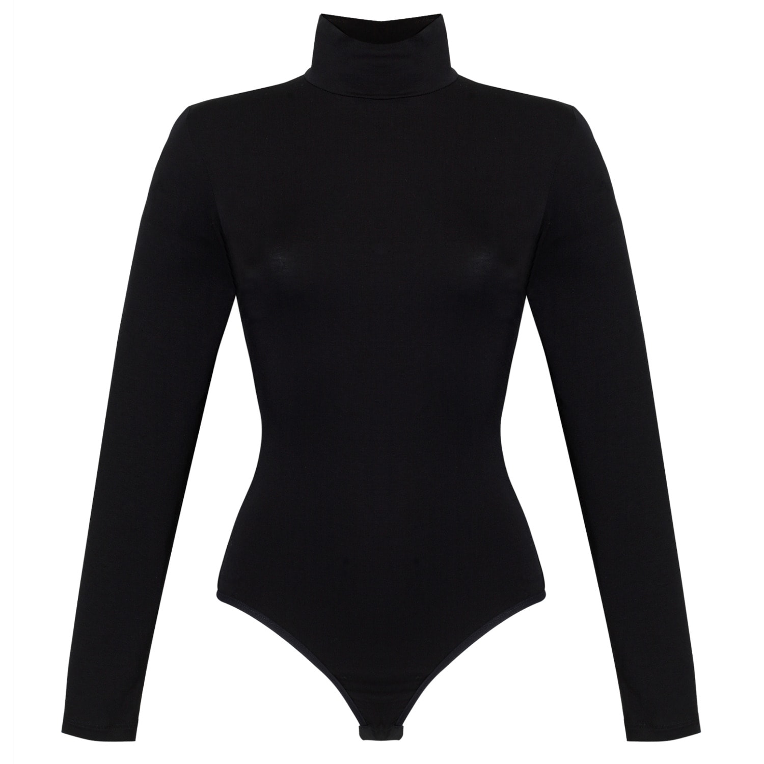 Women’s Turtleneck Long Sleeve Viscose Bodysuit Black Small Oh!Zuza Night & Day