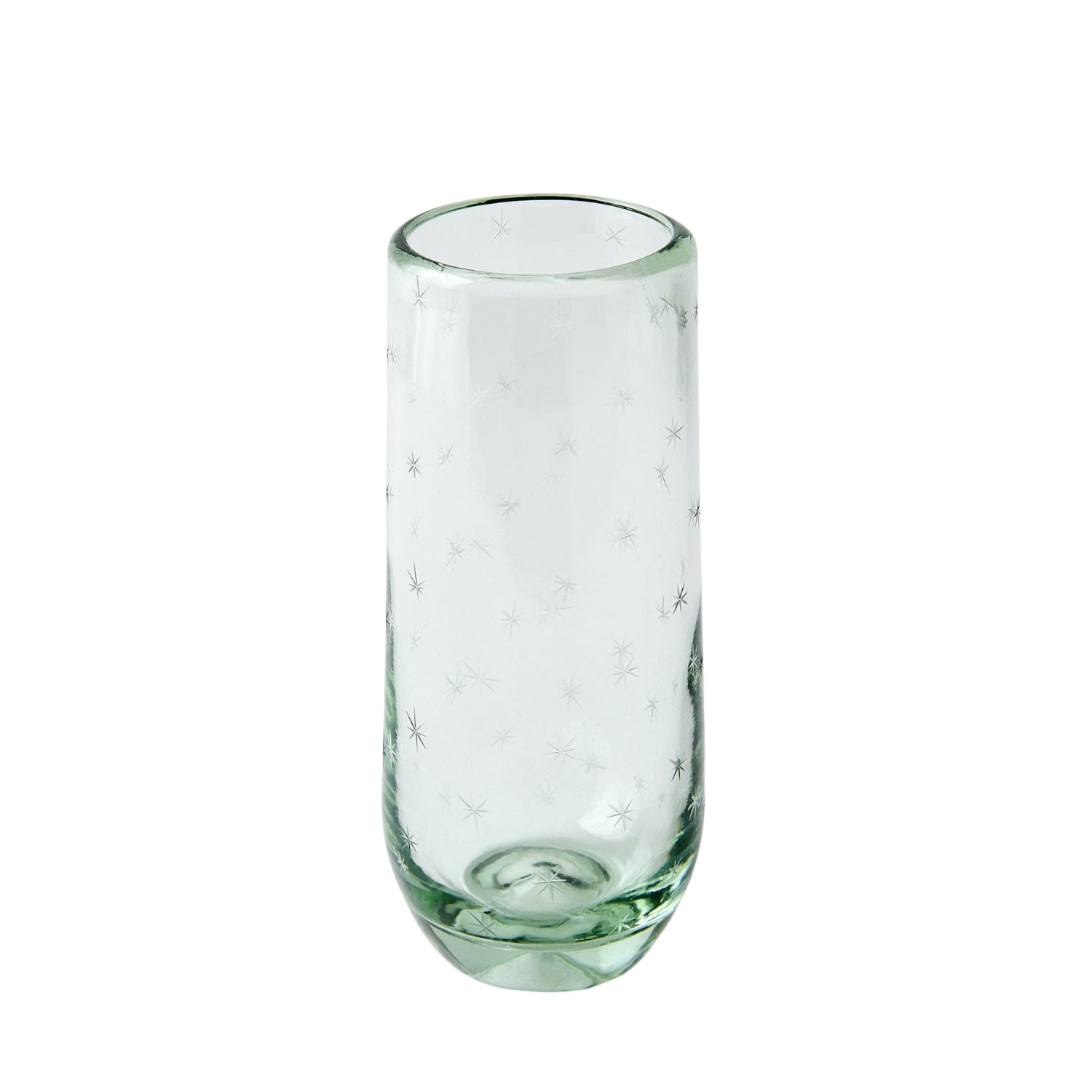 Half Past Seven White Starry Night Stemless Champagne Glasses — Clear In Transparent
