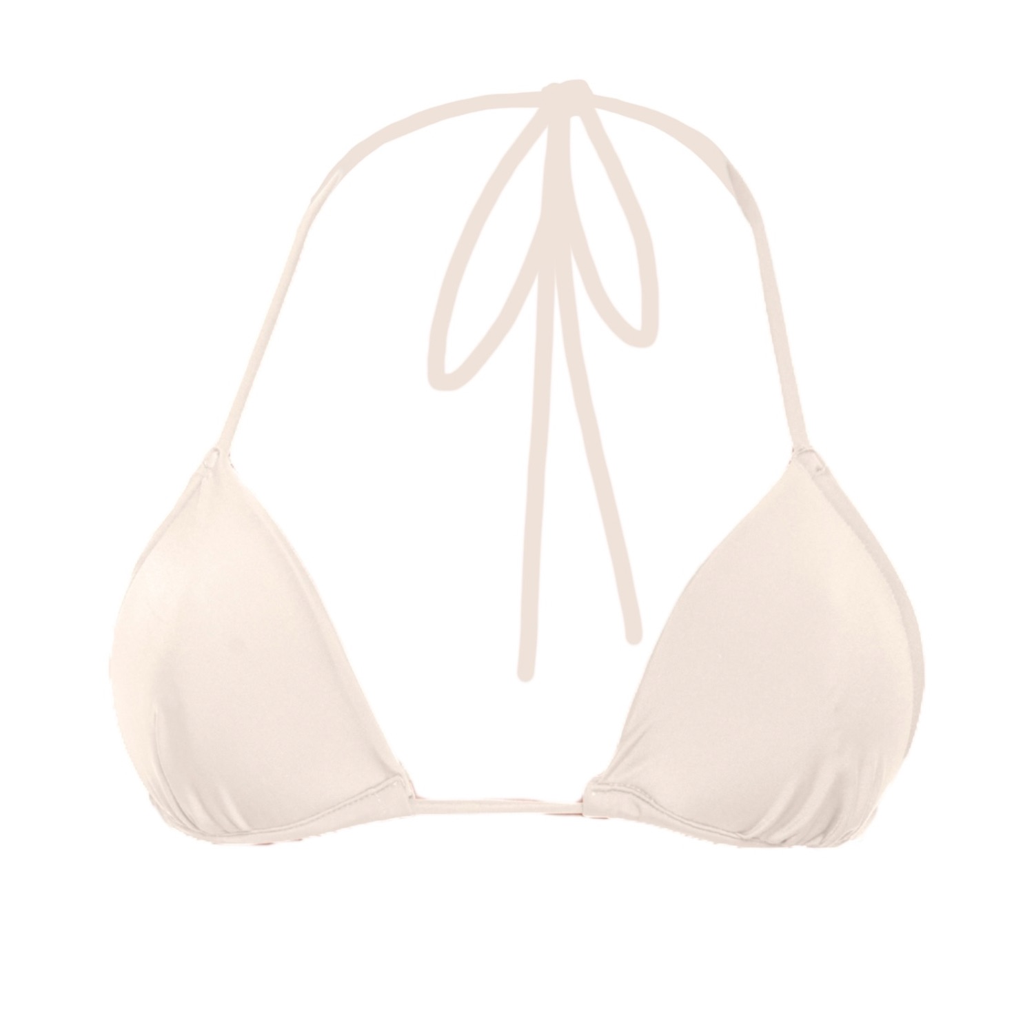 Rêve De Rive Women's White Esmé Ivory Bikini Top In White