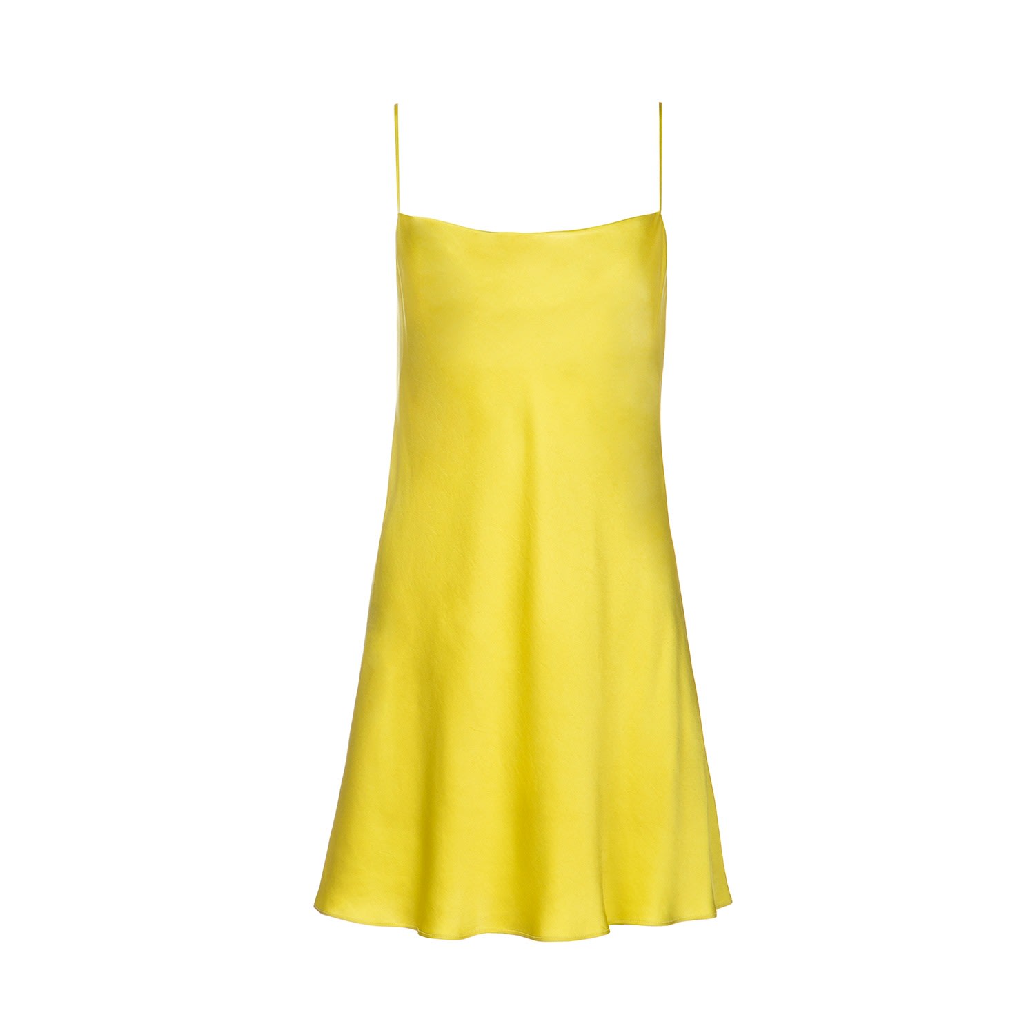 Roses Are Red Women's Yellow / Orange Mini Slipdress In Lime In Yellow/orange