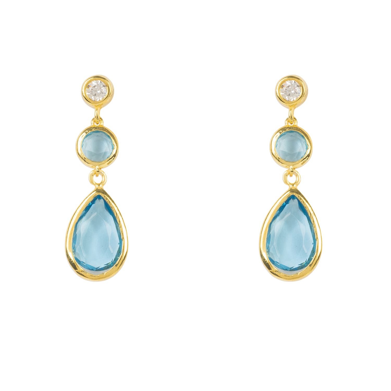 blue topaz earrings
