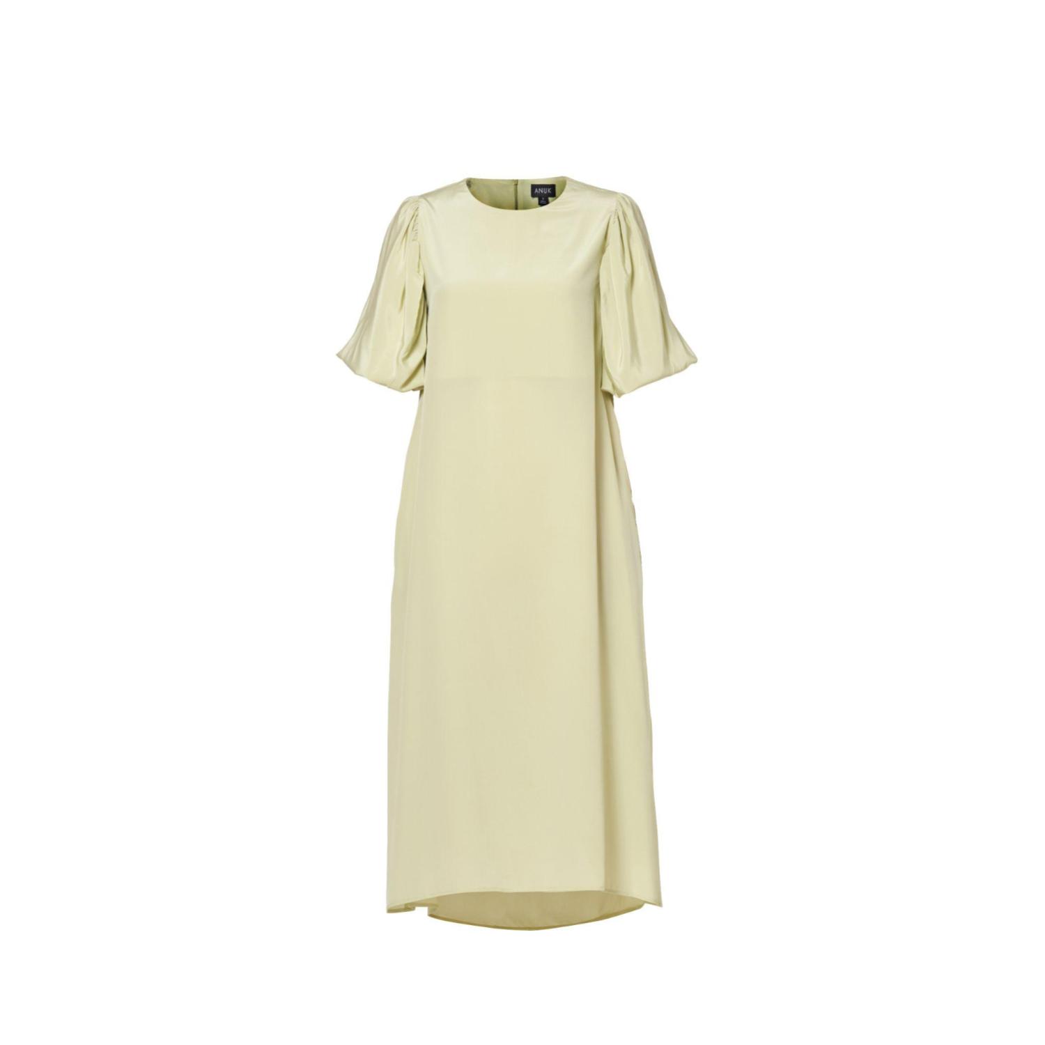 Anuk Women's Green Cowl Back Midi Dress - Mint In Green