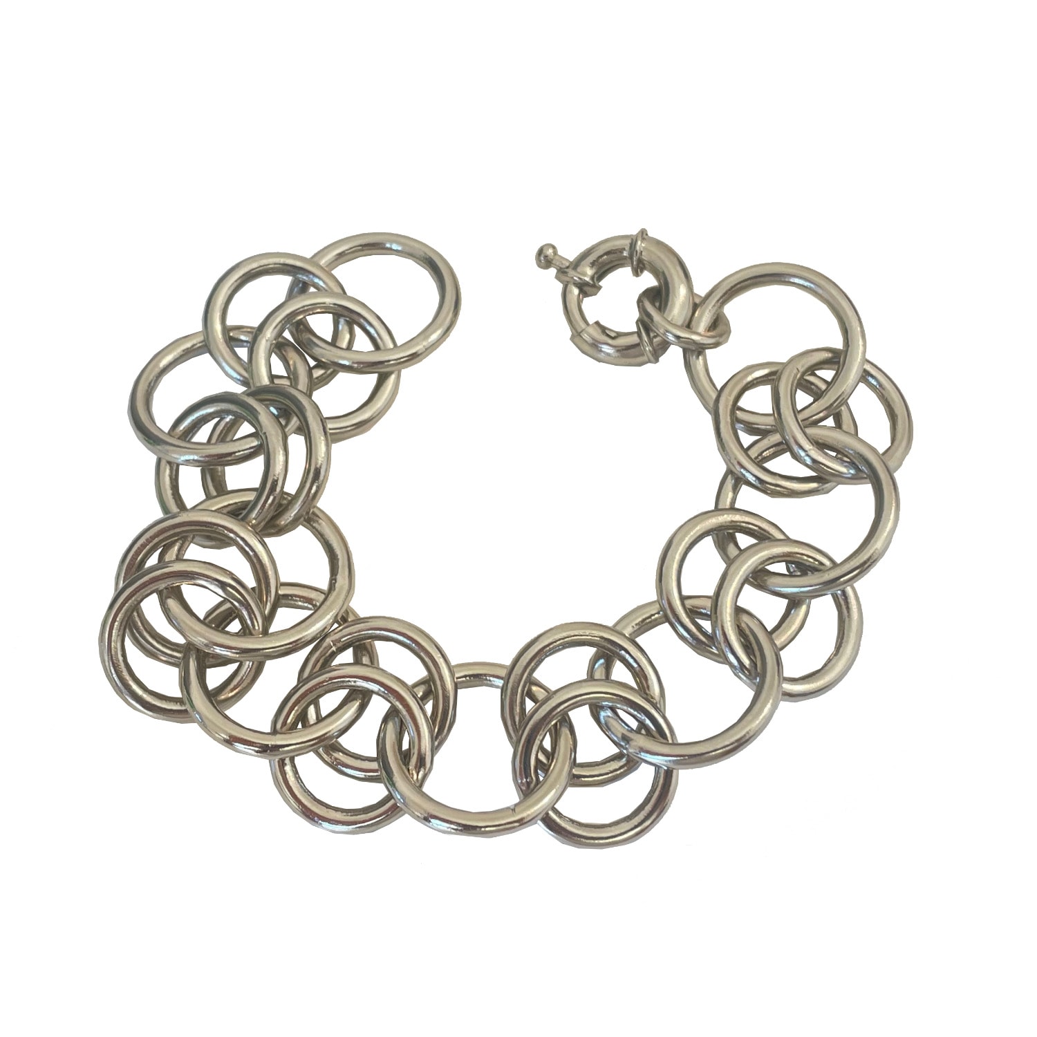 Em Basics Women's Round Chain Bracelet - Silver In Metallic
