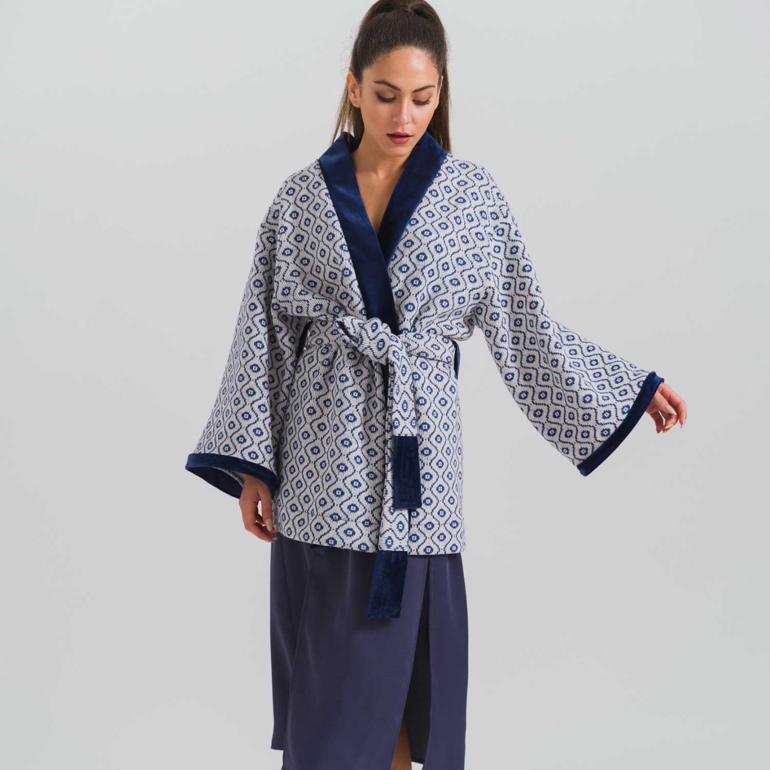 Velvet sales kimono cardigan