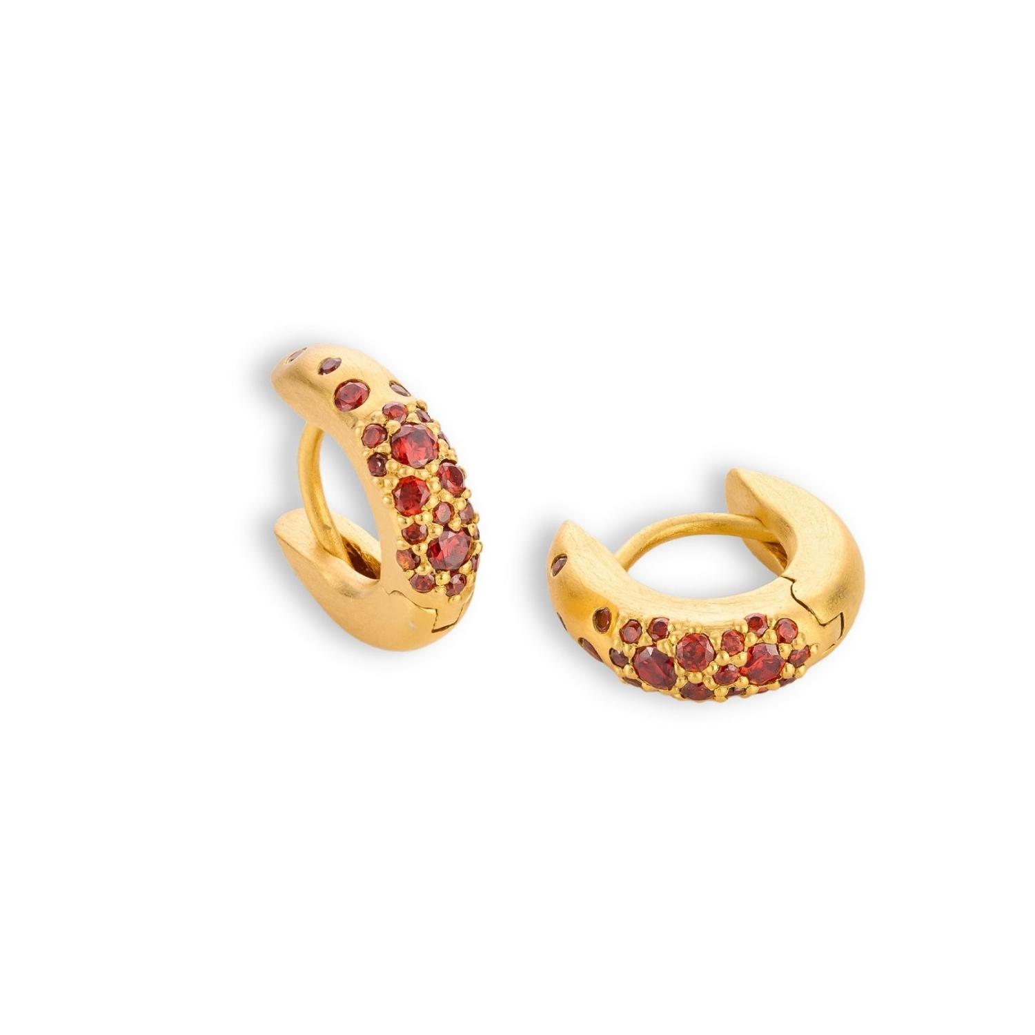 Aelea Studio Women's Red Helios Earrings In Red