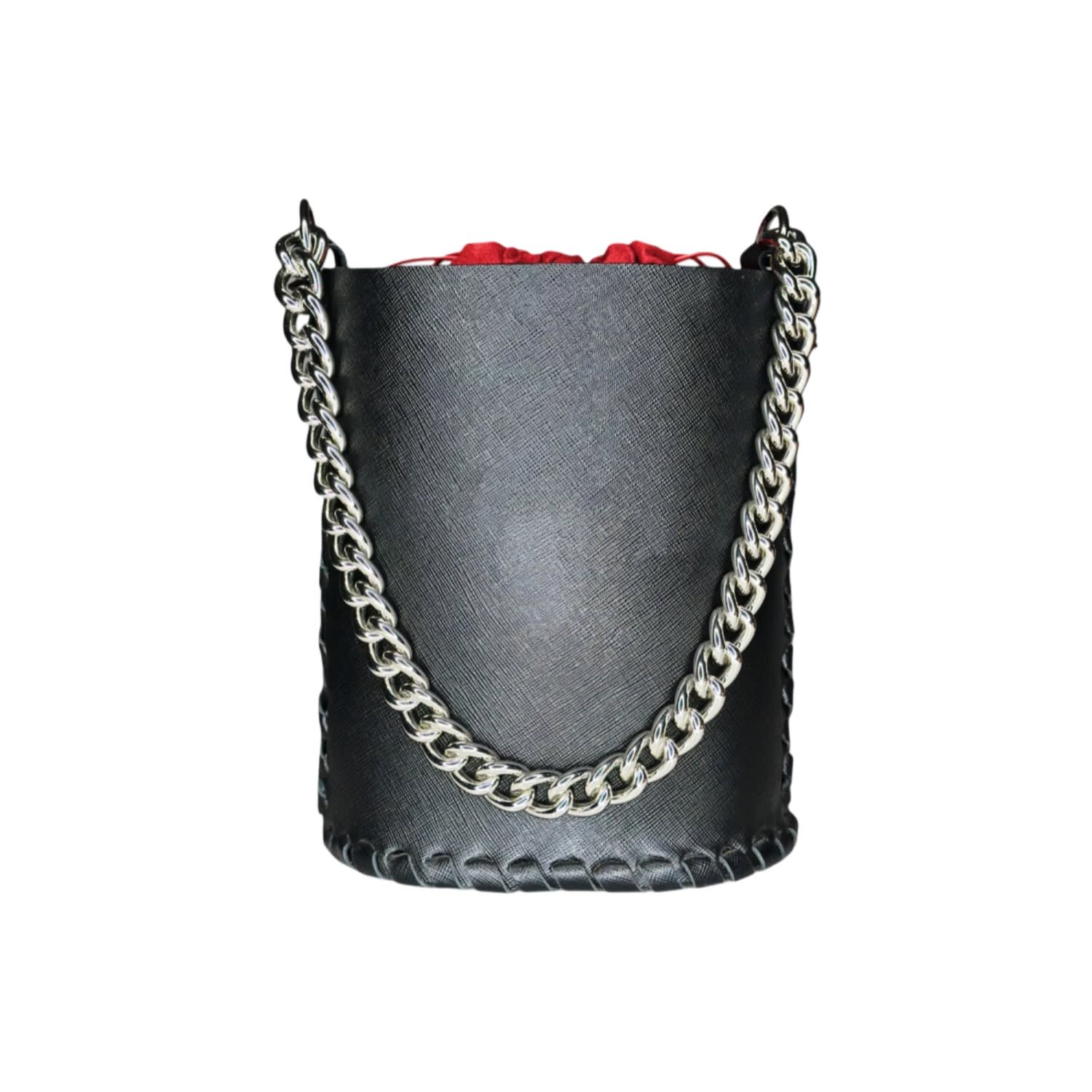 Ruj Heritage Women's Black / Red / Silver Bucket Bag Black In Multi