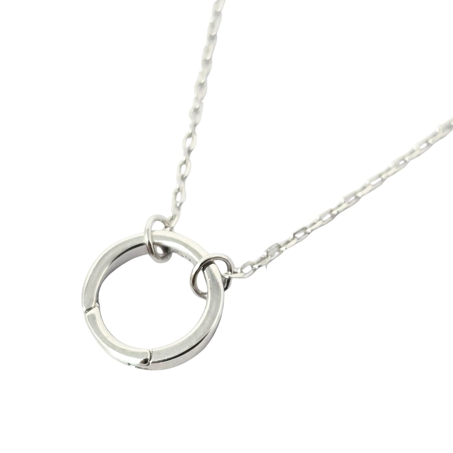 Harfi Women's Sterling Silver Necklace With Openable Spring Clasp In Silver
