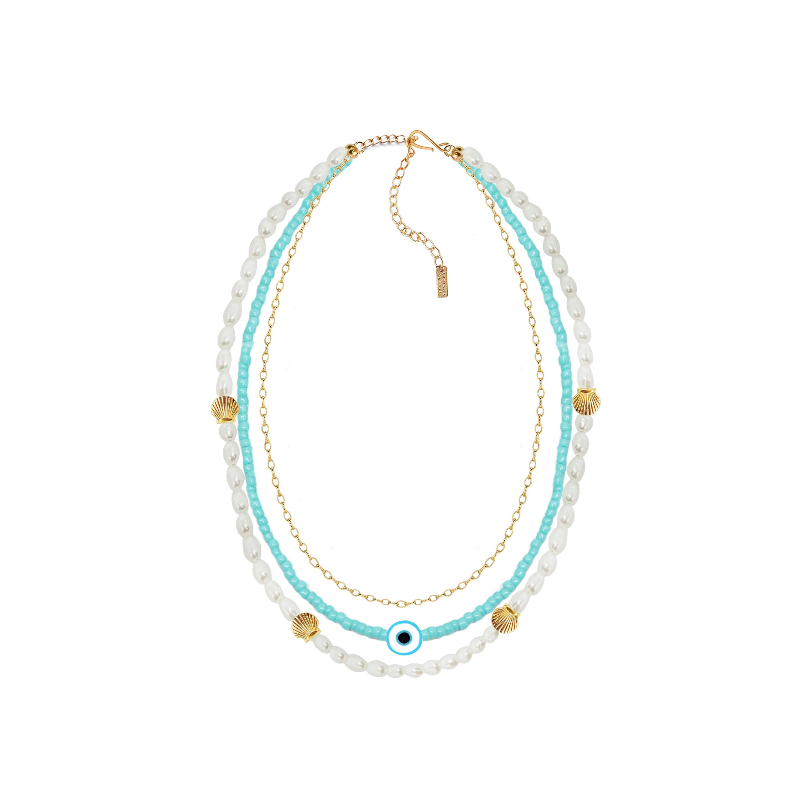 Adriana Pappas Designs Women's Turquoise Trio Choker In Blue