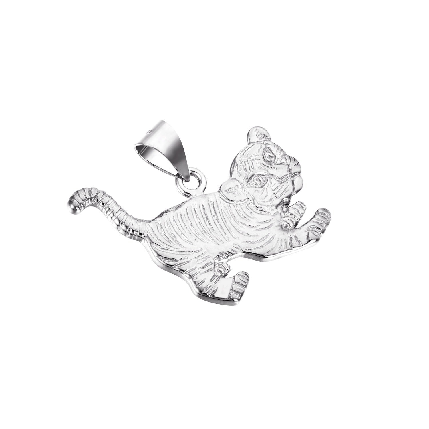 Women’s Ecoated Sterling Silver Tiger Cub Pendant Seol + Gold