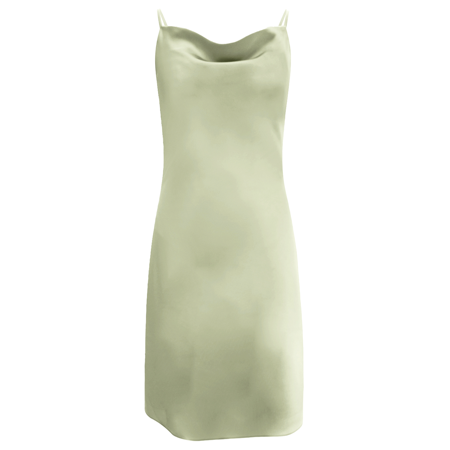 Riviera Soire Joey Satin Slip Dress - Green