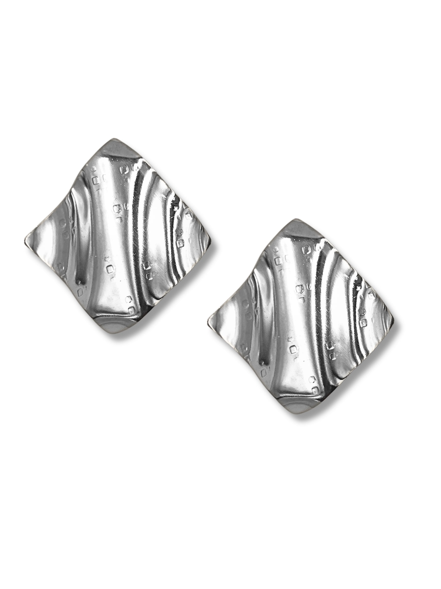 Jaredjamin Women's Silver Whitney Wave Clip Earrings