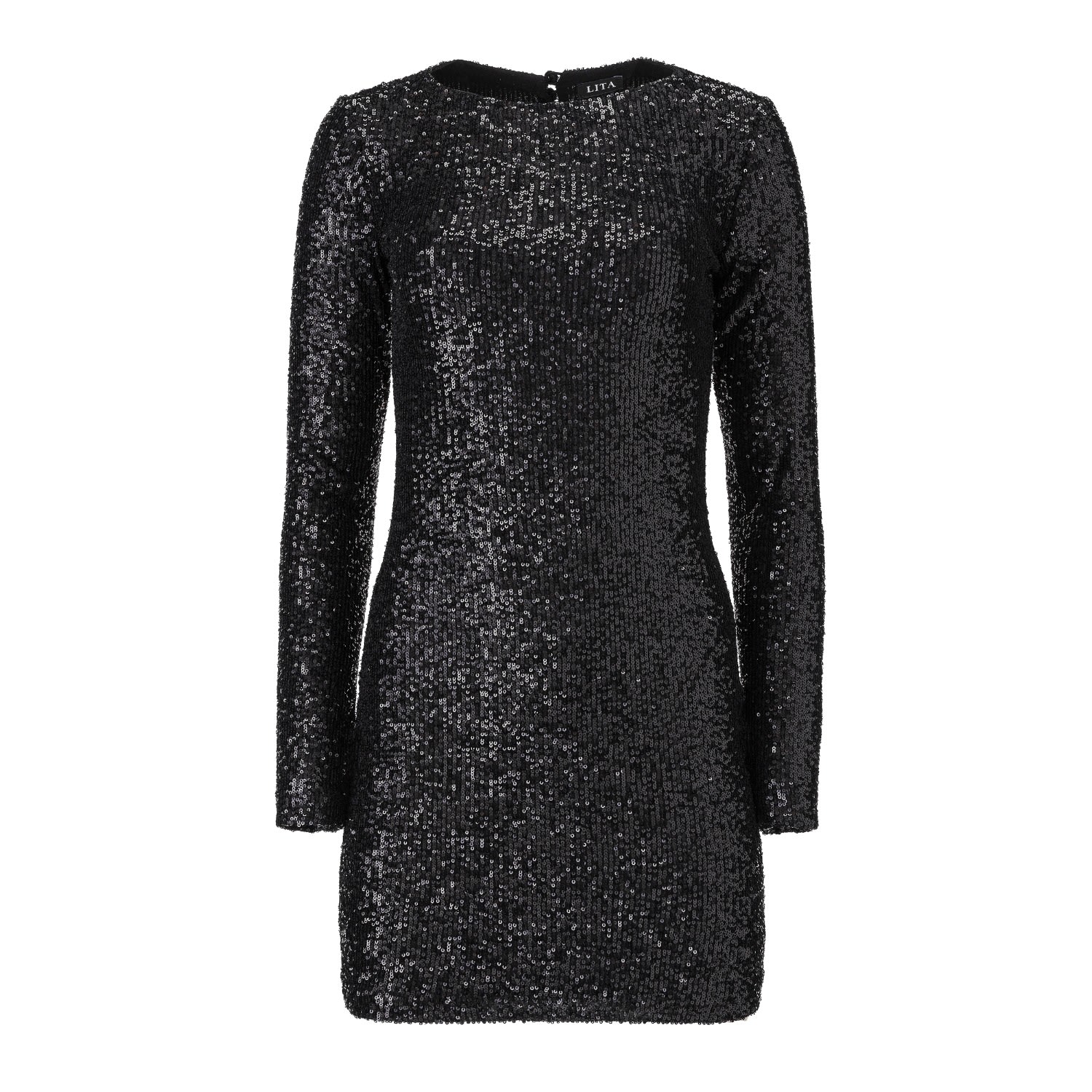 Lita Couture Women's Sequin Mini Dress In Black In Black