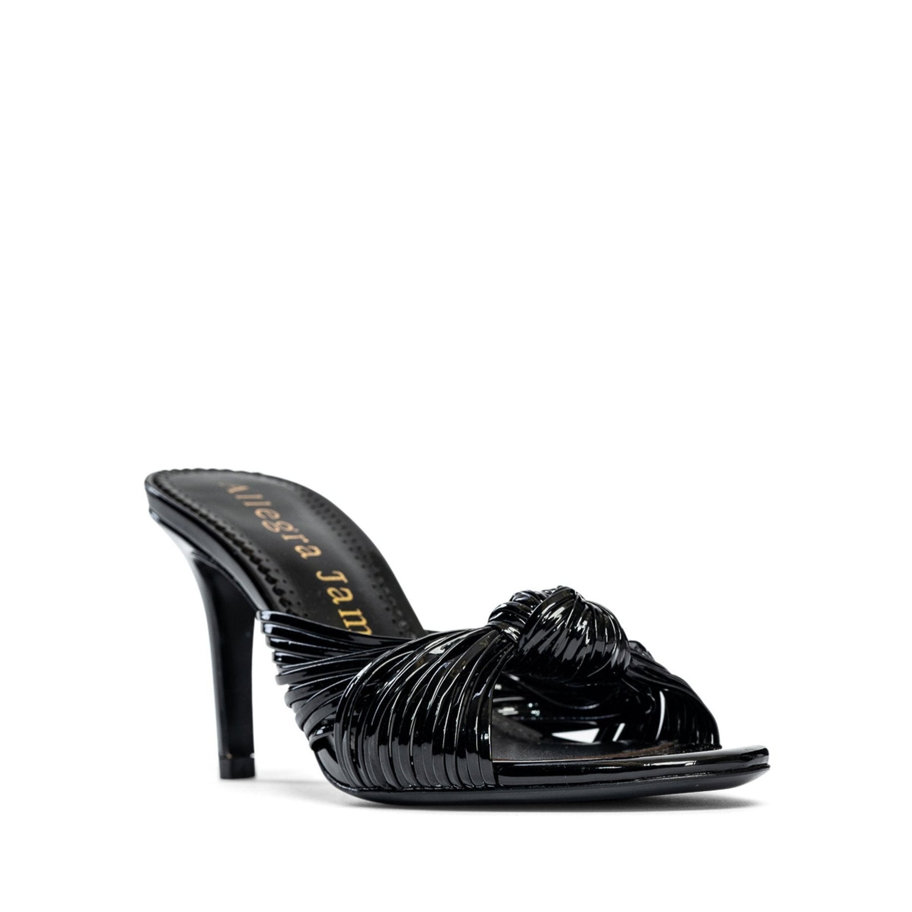 Allegra James Marly Knot Sandal In Black