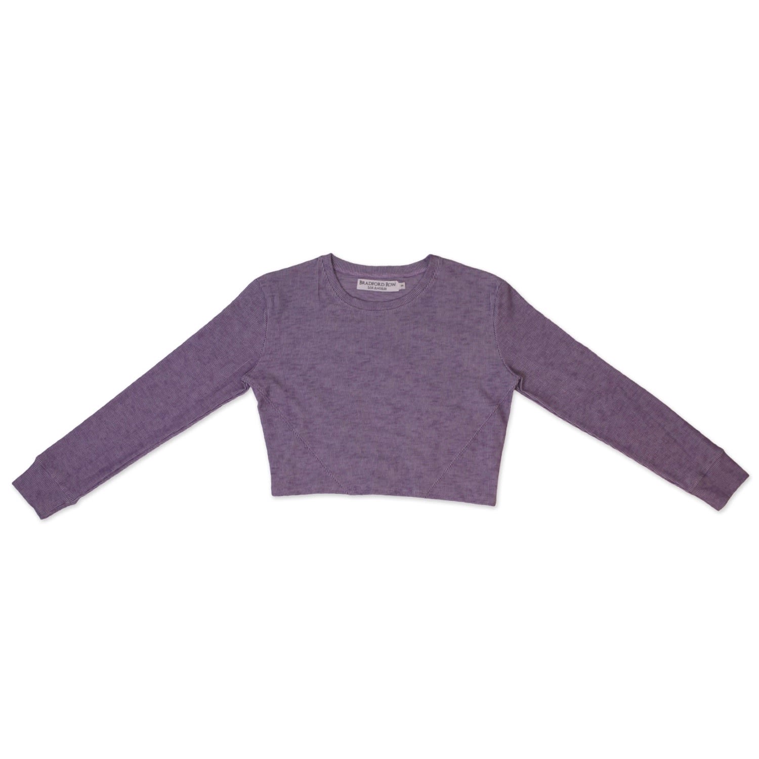 Women’s Pink / Purple Aliki Cropped Long Sleeve - Pink & Purple Large Bradford Row