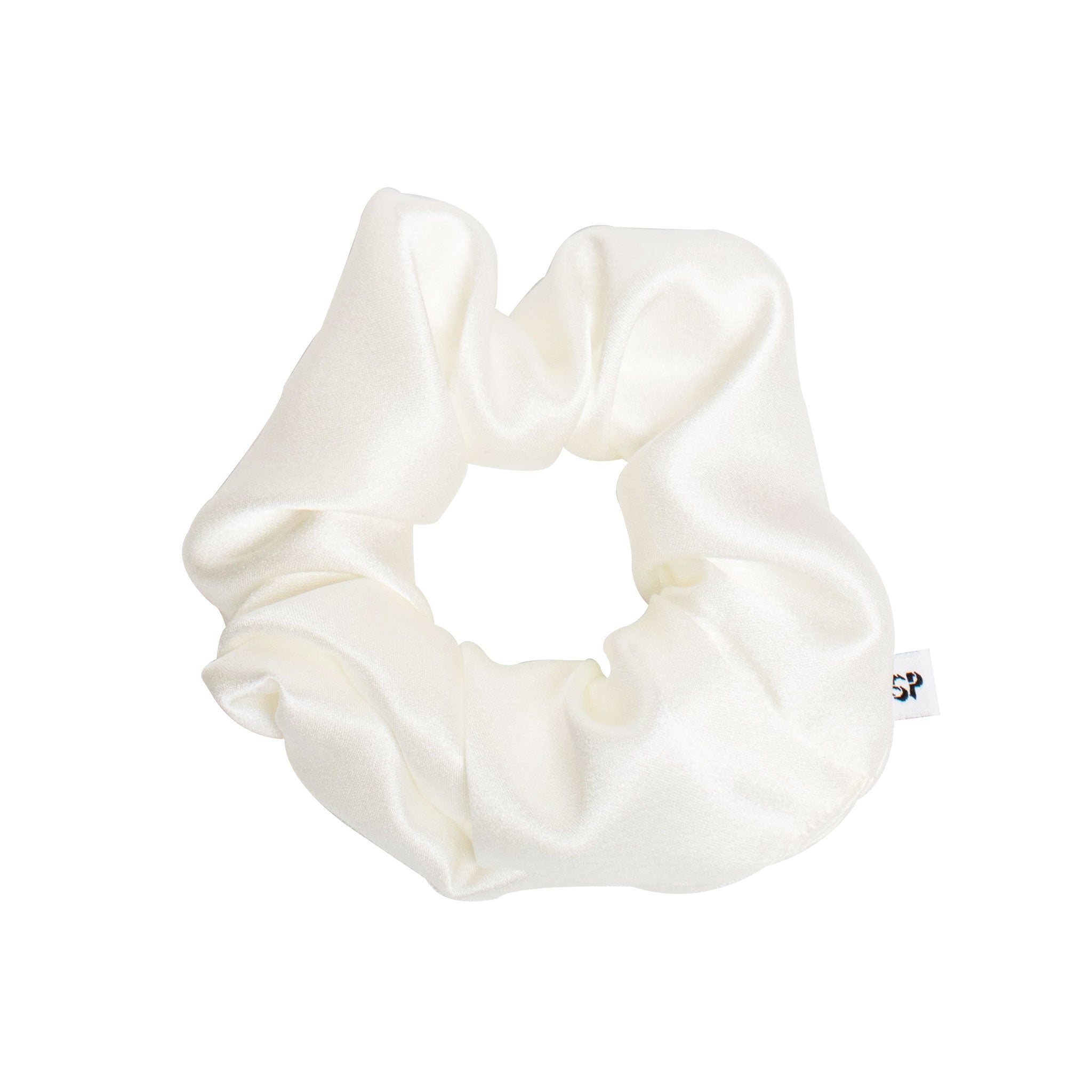 Women’s Neutrals / White Aiya Organic Silk Scrunchie Ivory One Size Studio Pia