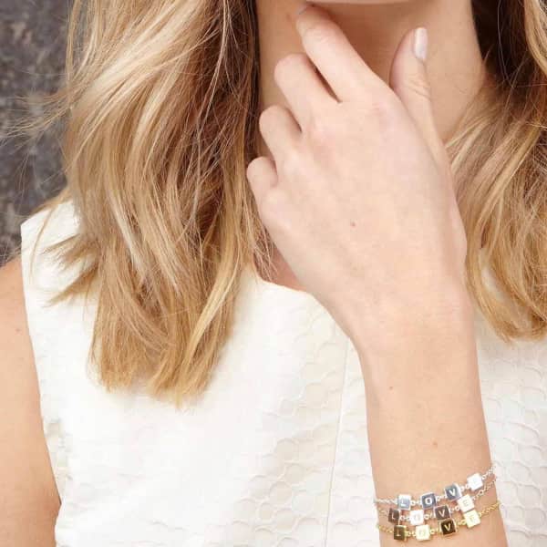 Neola Gold Love Bracelet In Love