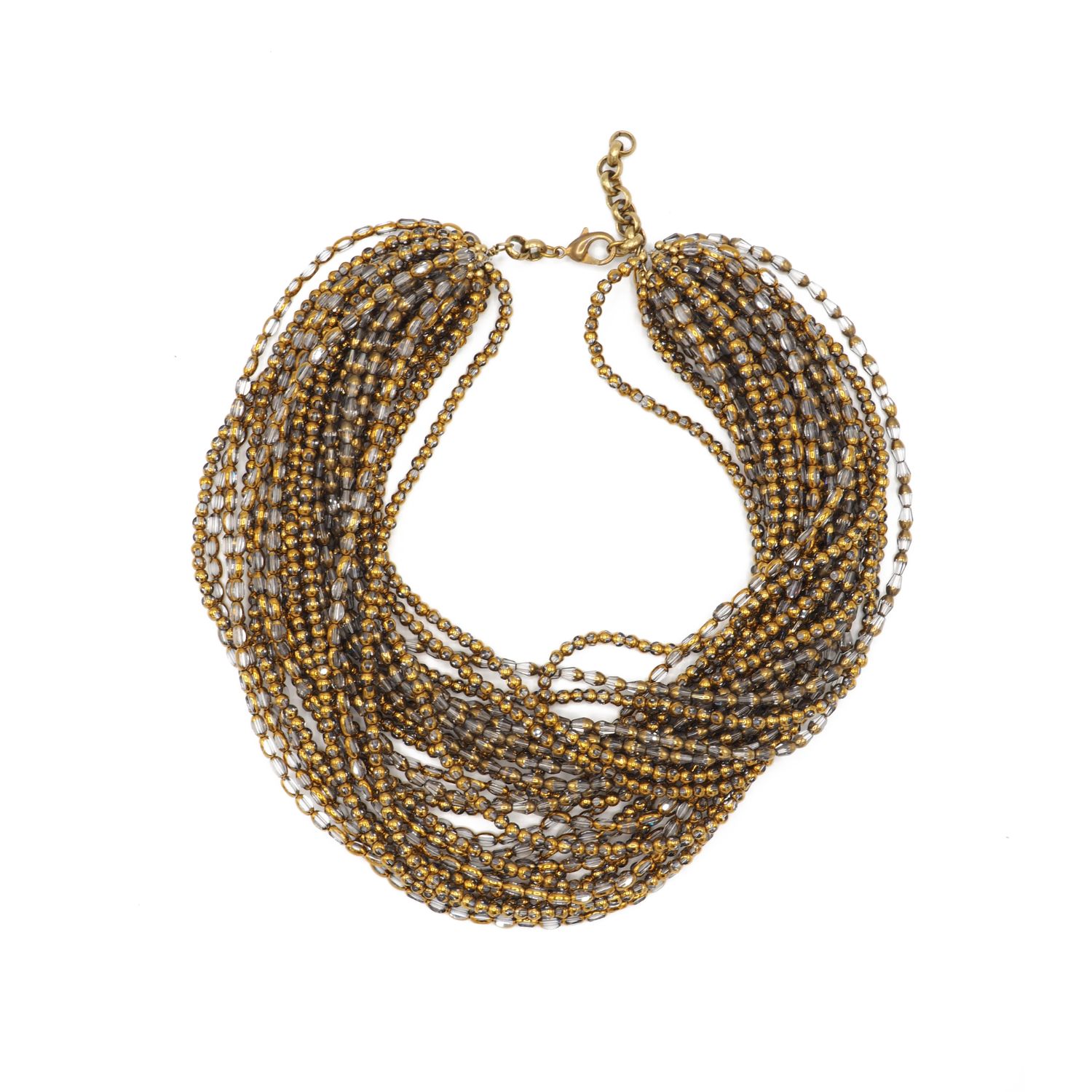 Women’s Grey / Gold Erin Necklace - Grey Sita Nevado