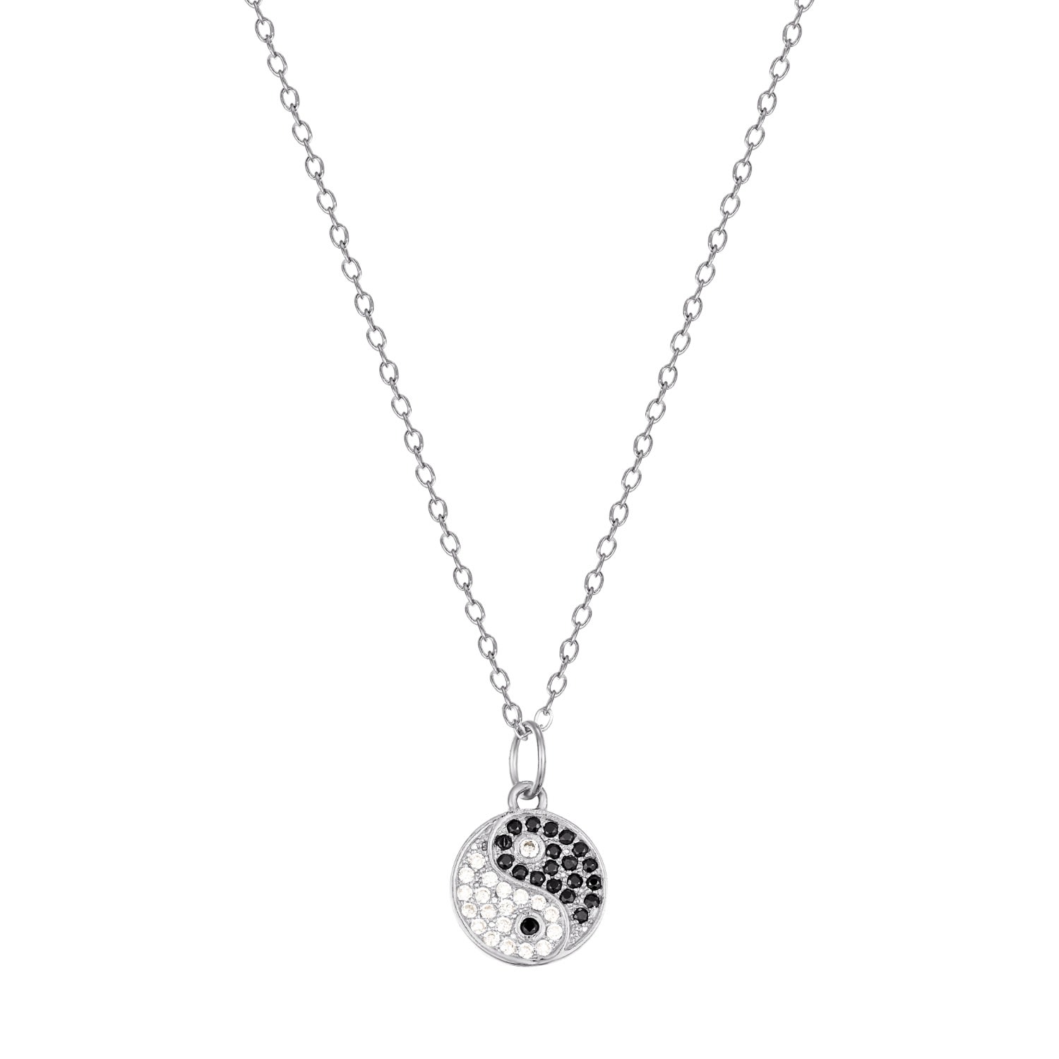 Women’s Ecoated Sterling Silver Yin Yang Cz Necklace Seol + Gold