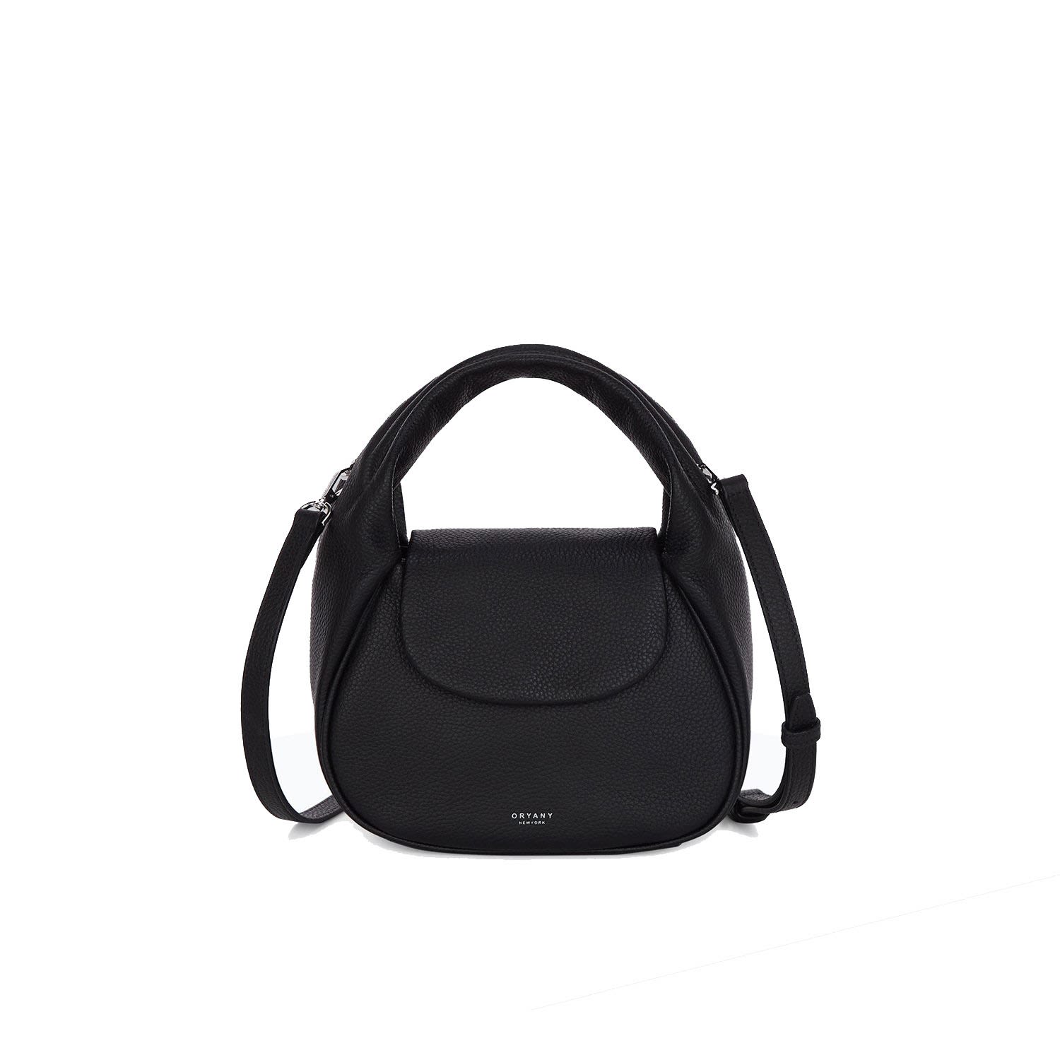 Oryany Anaan Leather Tote Crossbody Bag In Black
