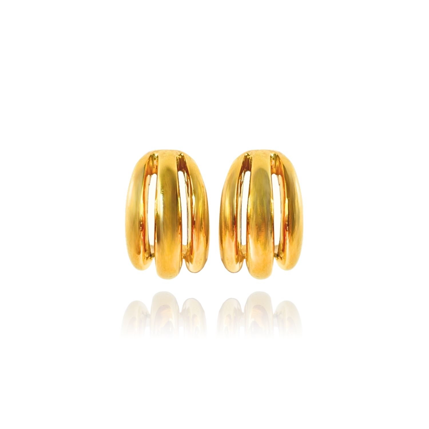 Women’s Bery Vintage Big Gold Hoop Earrings Linya Jewellery