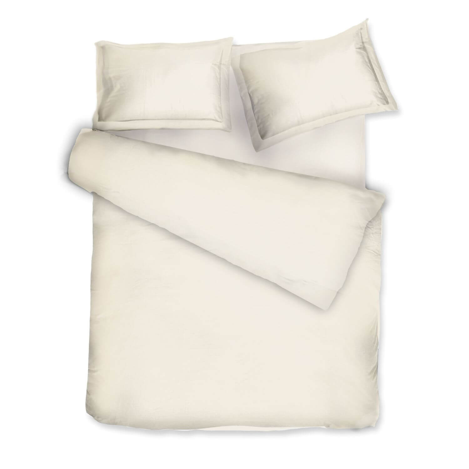 Decoflux Home Cotton Bedding Set Antique White Uk Single, Us Twin In White