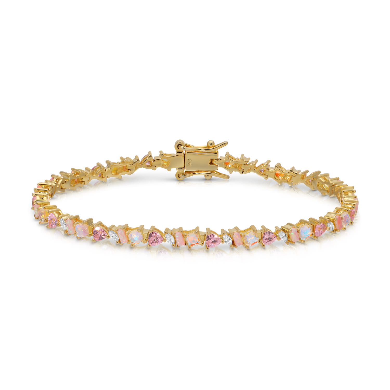 Native Gem Women's Pink / Purple Vienna Mini Opal Bracelet- Pink