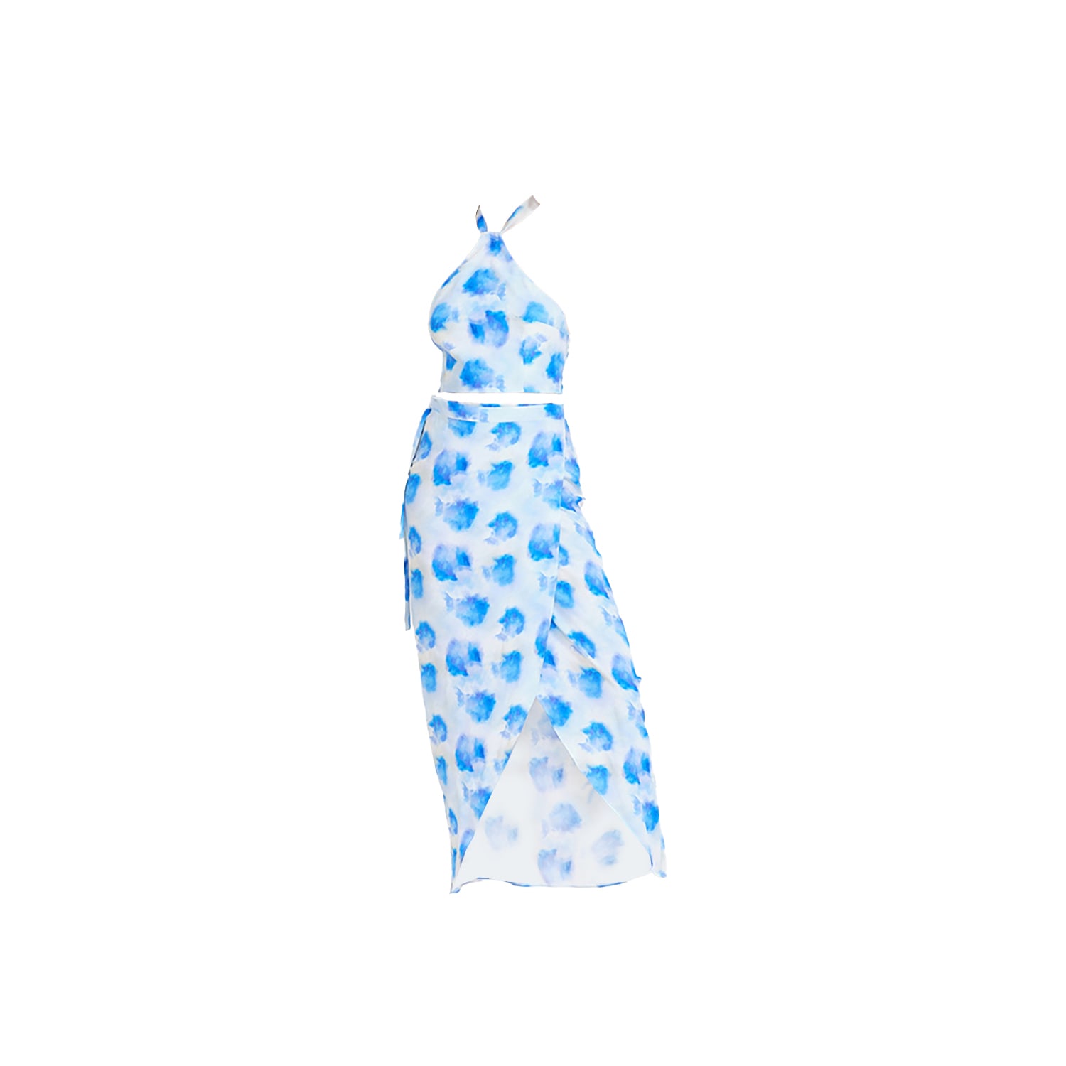 Fiolas Noella Blue Skirt Set In Blue