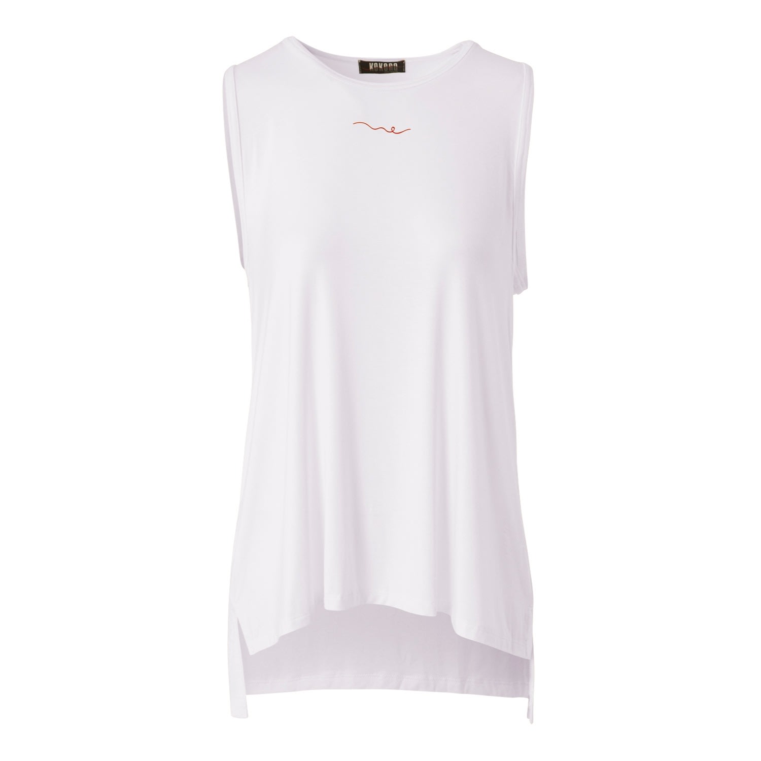 Women’s Bamboo Vest Top - White L/Xl Kokoro Organics