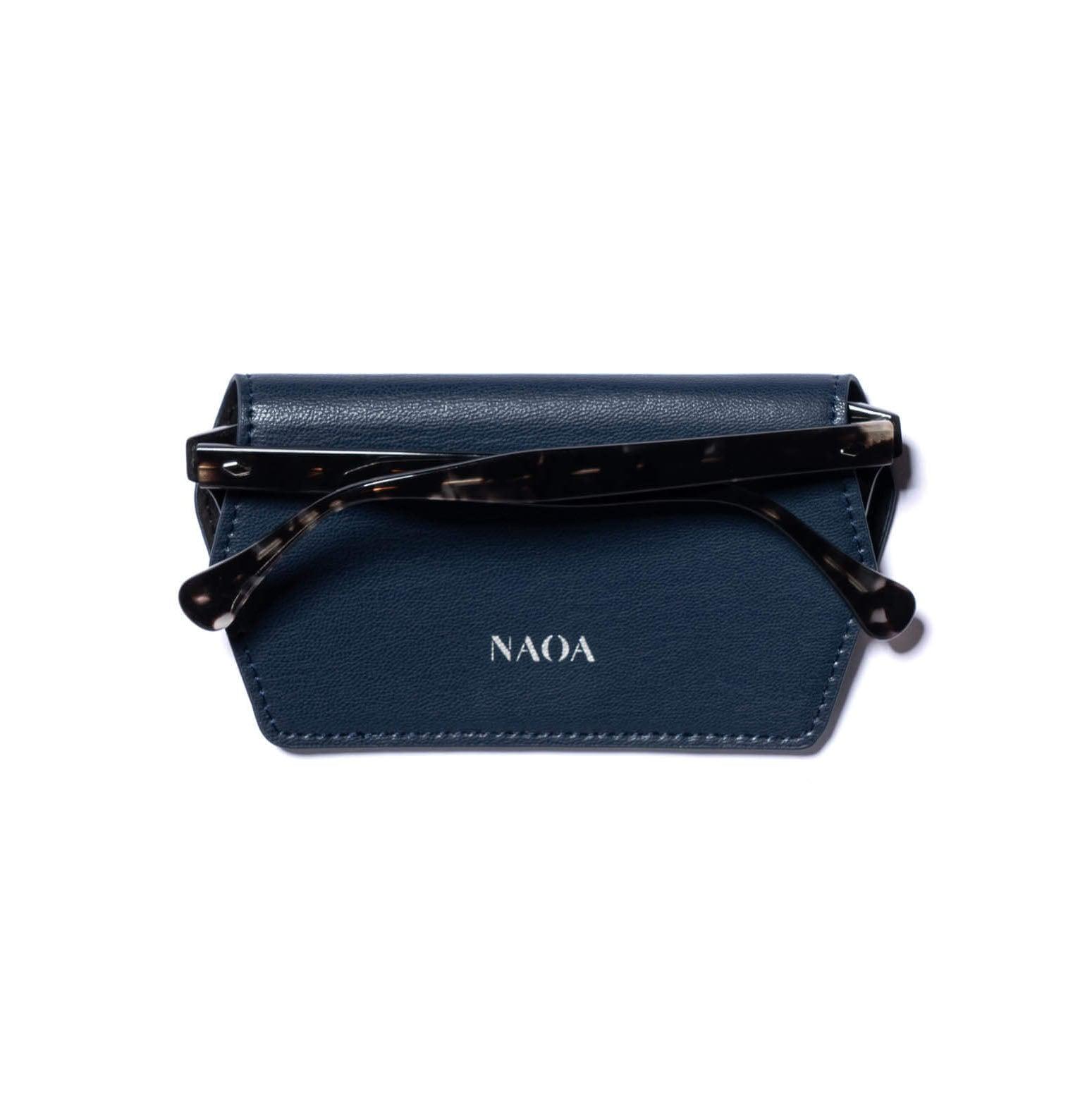 Naoa Women's Blue Slim Glasses Case Navy