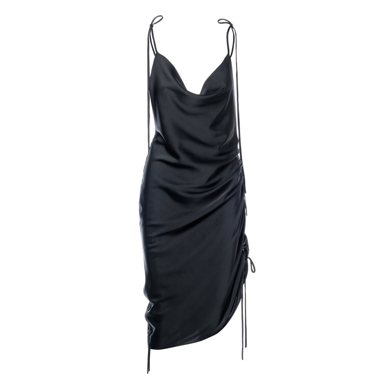 Slip Dress With Open Back And Adjustable Length