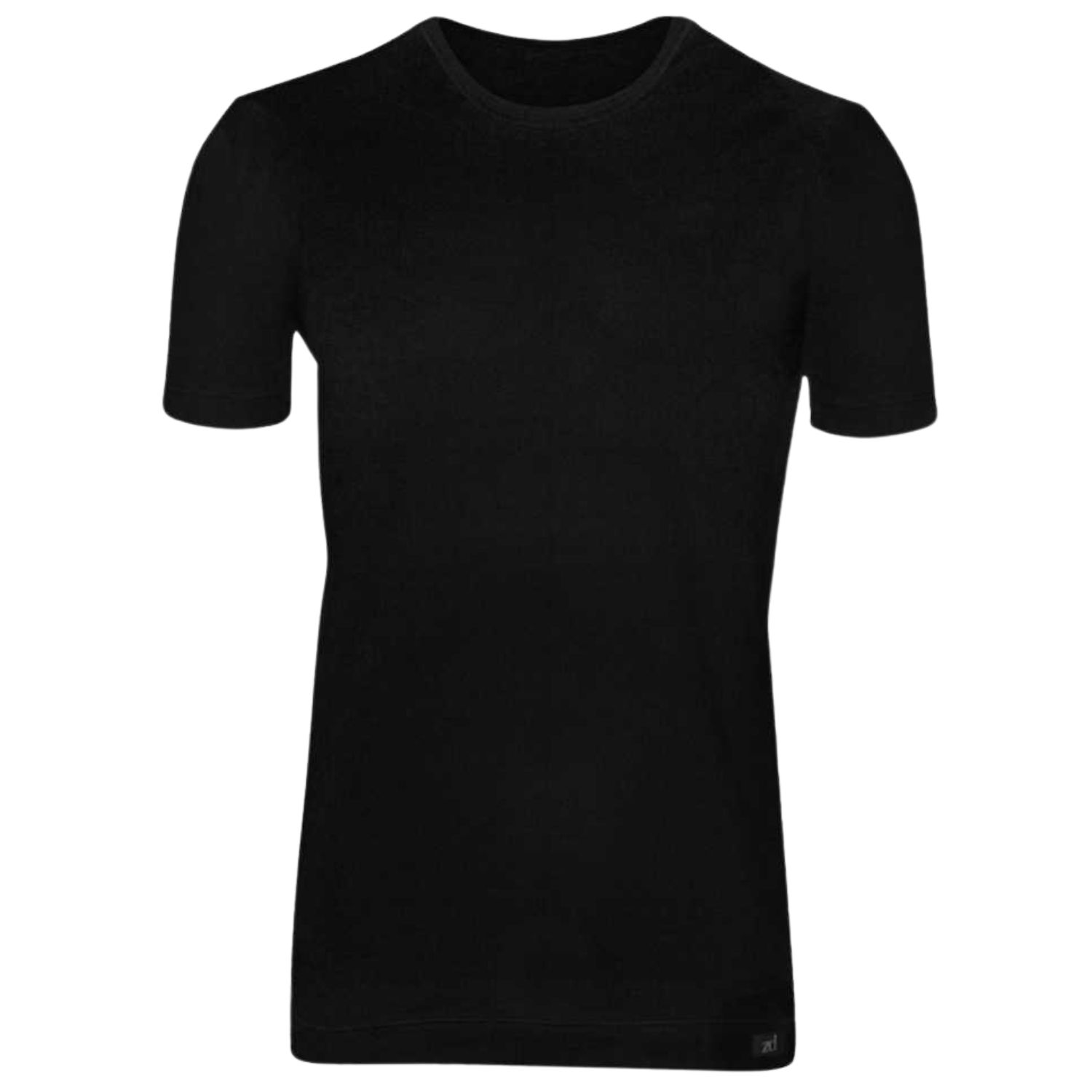 Zd Zero Defects Men's Ceres T-shirt Soy Fiber – Comfort & Natural Freshness - Color Black In Black