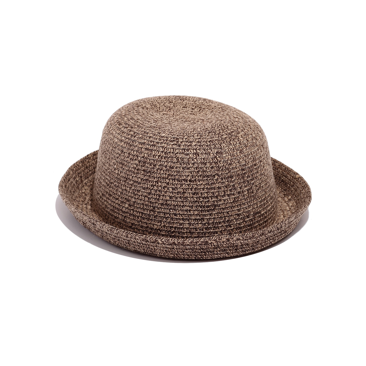 Women’s Brown Mottled Bowler Hat Medium Justine Hats