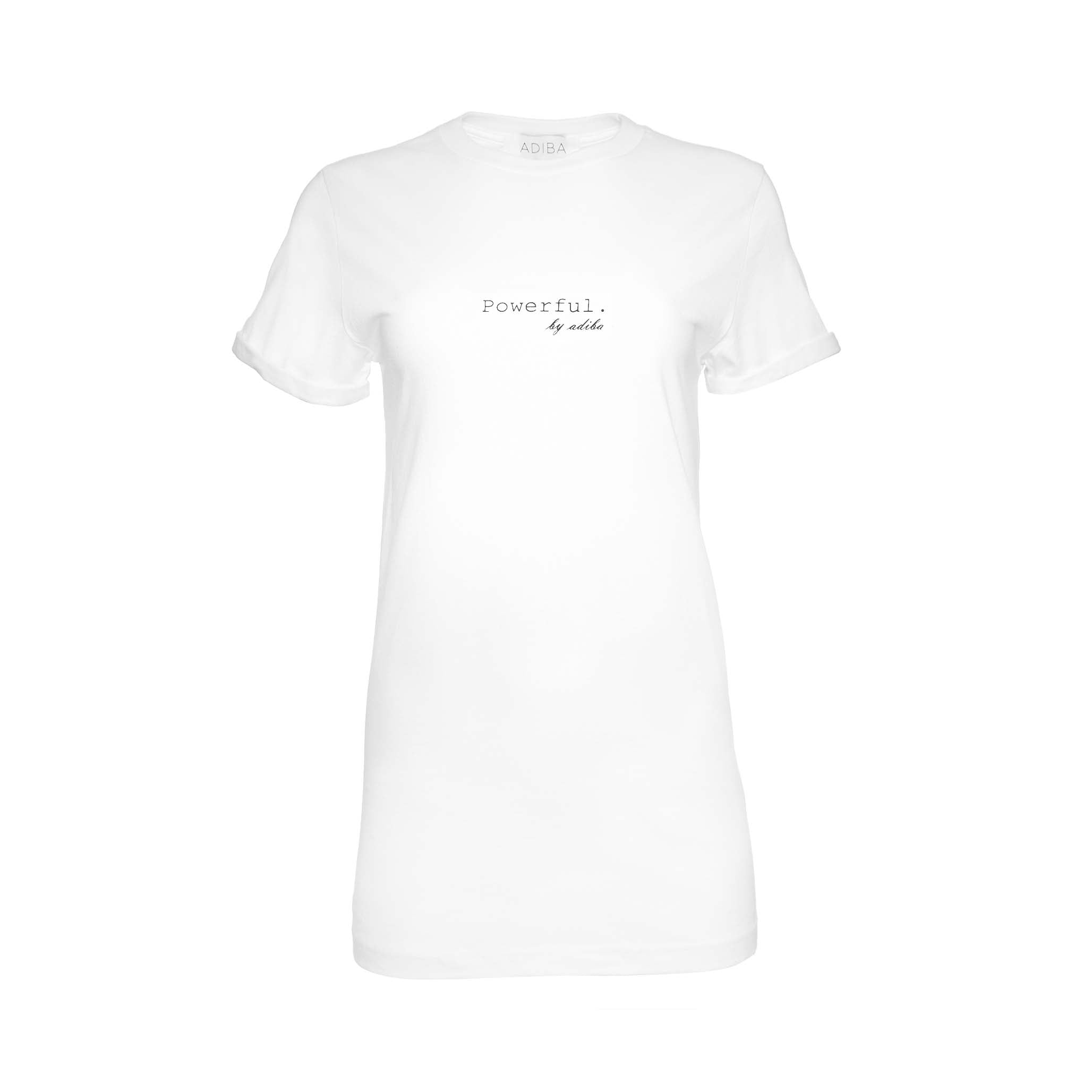 Adiba Women's Powerful White Long Tee