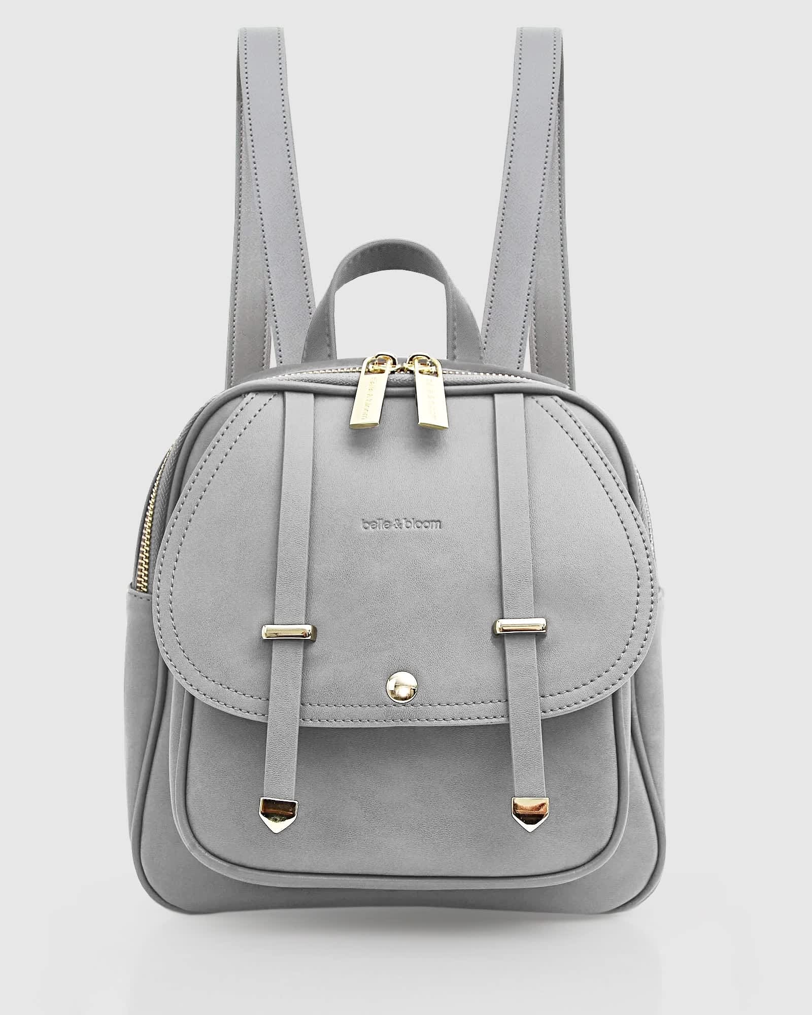 black leather fashion backpack Darren Black Leather Backpack