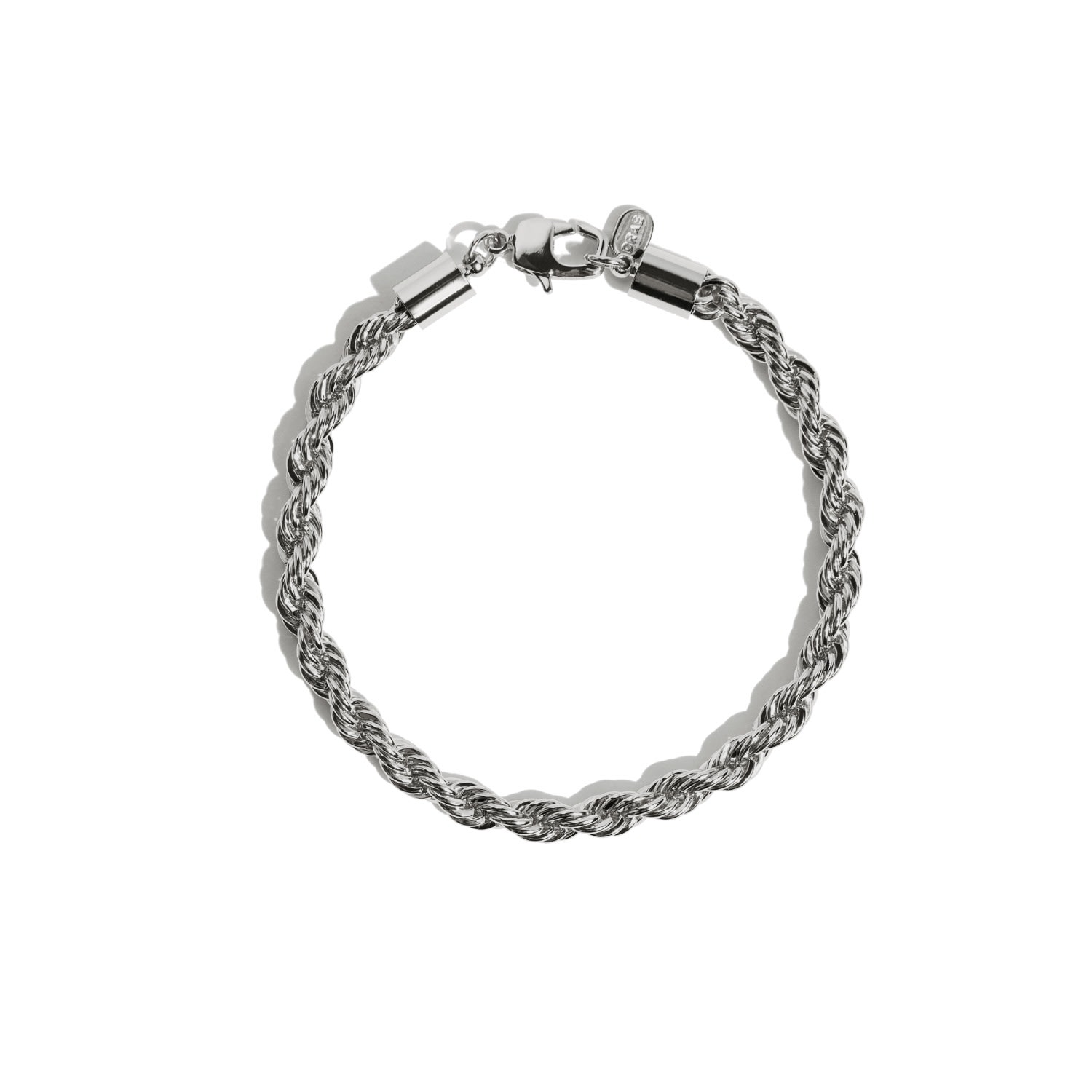 Drae Collection Women's Thick Rope Anklet Silver In White