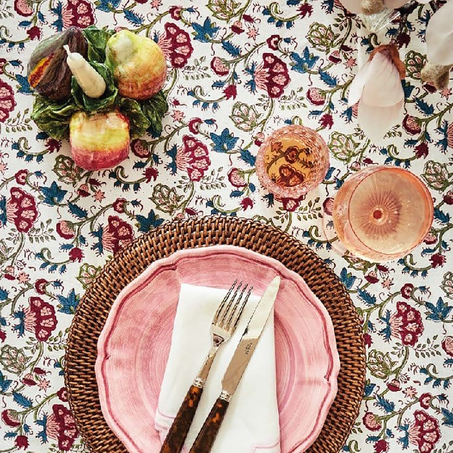 Casabyjj Wildflower Round Tablecloth In Pattern