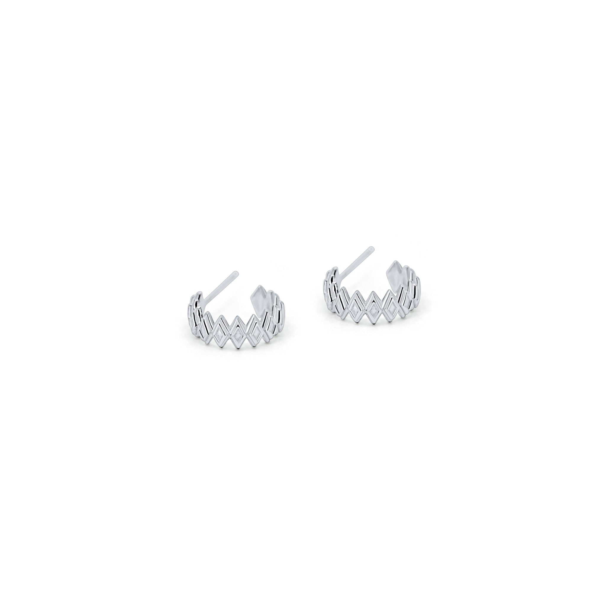 Rraine Jewelry Women's Silver Mini Marjorie Hoops In Silver