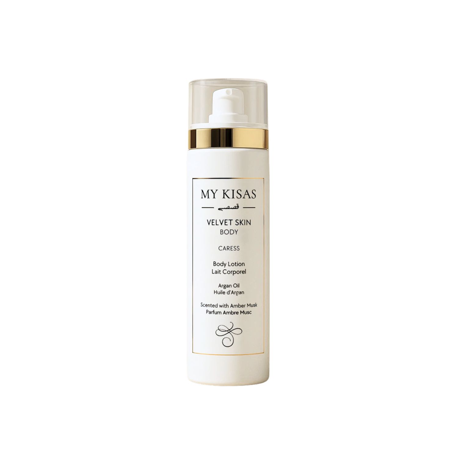 My Kisas White Caress - Body Cream With Argan Oil, Beeswax Scented With Amber Musk