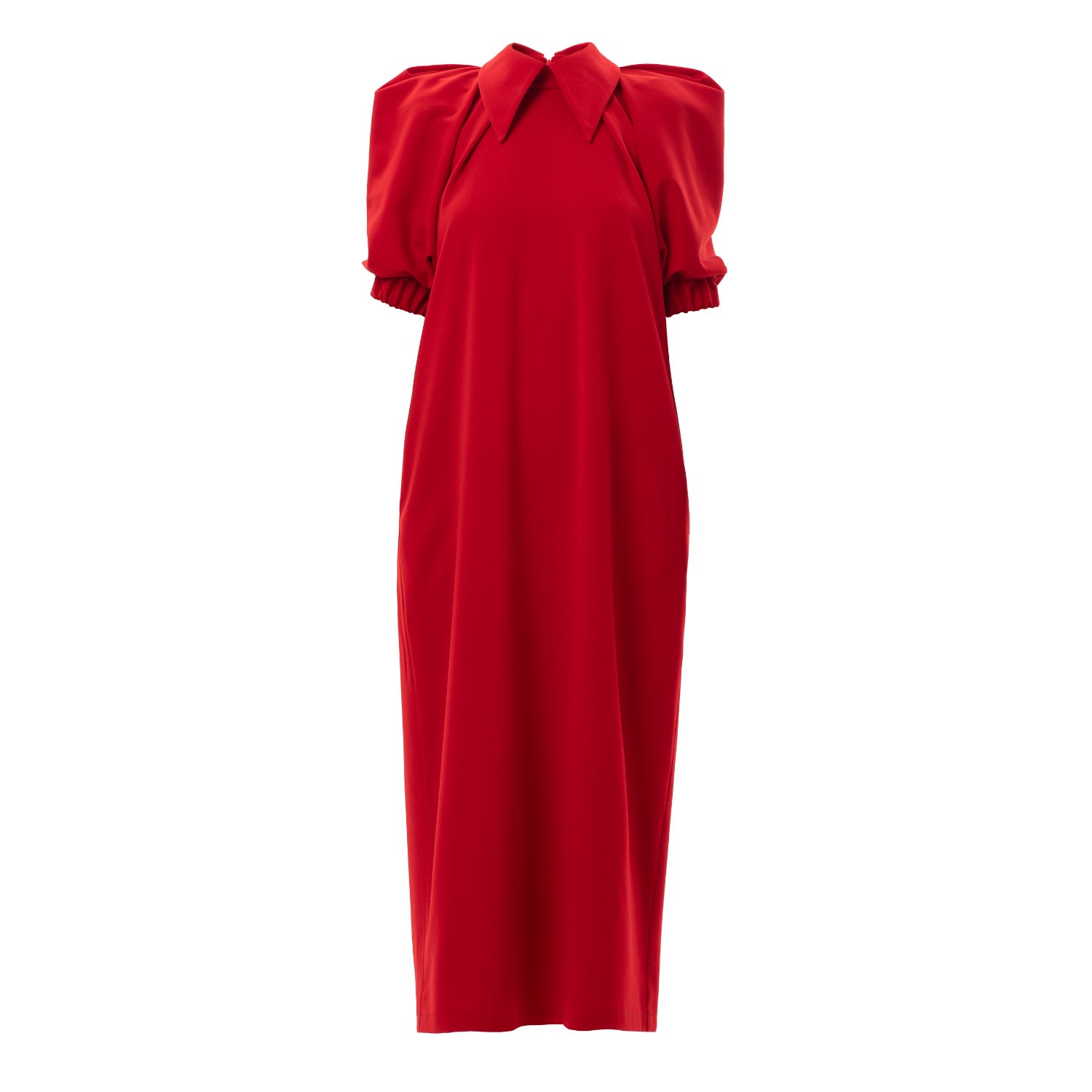 Women’s Designer Red Midi Dress Small Julia Allert