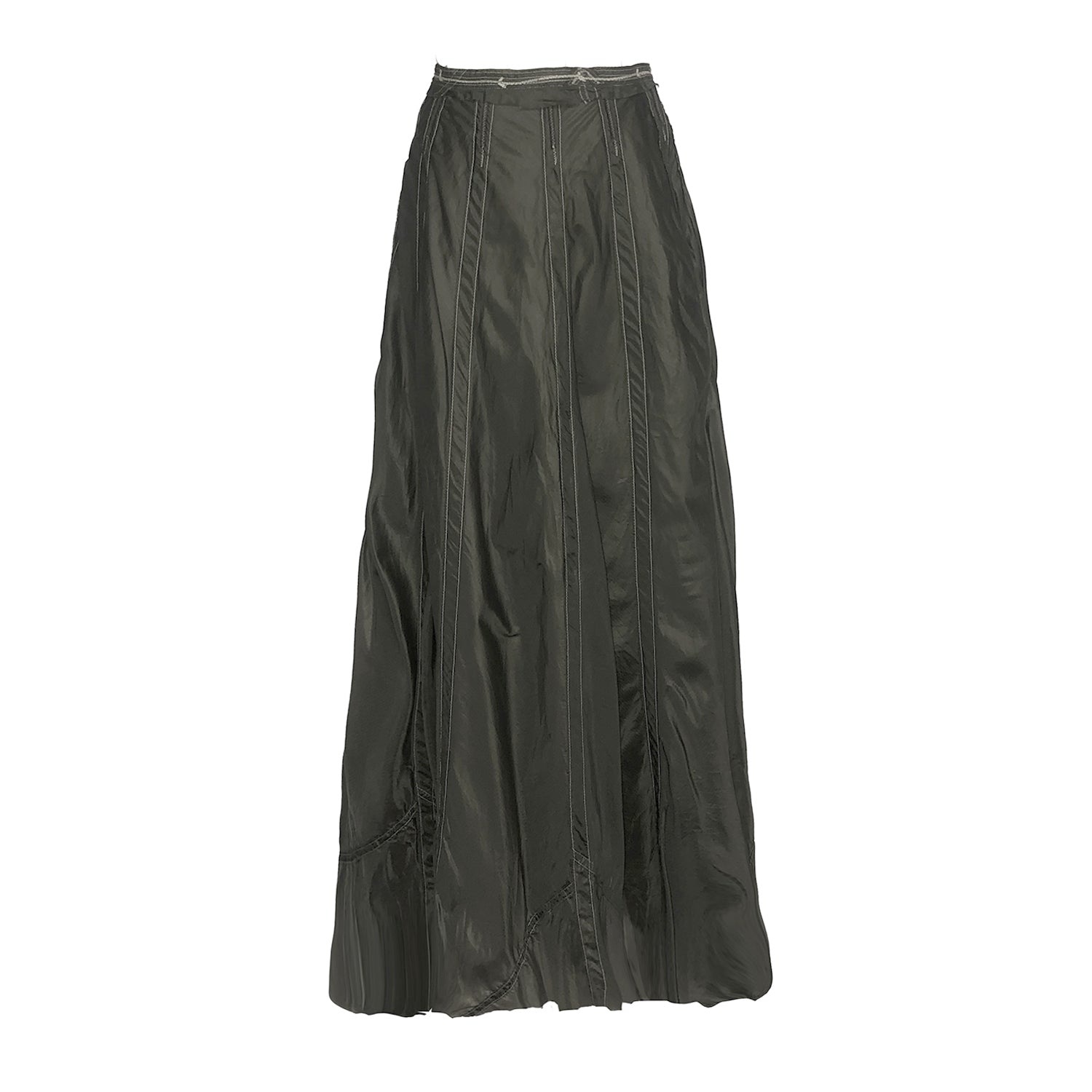 Deborah Lindquist Eco Lifestyle Women's Olivia Maxi Parachute Skirt Steel Grey