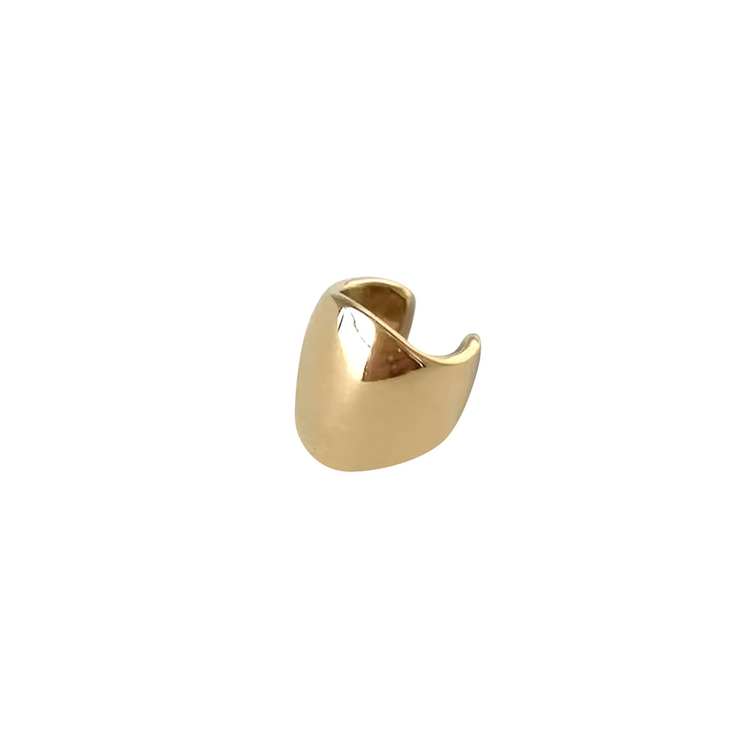 Outofoffice Women's Silver Gold Moon Ear Cuff Statement Bold Modern Minimal Minimalist Climber