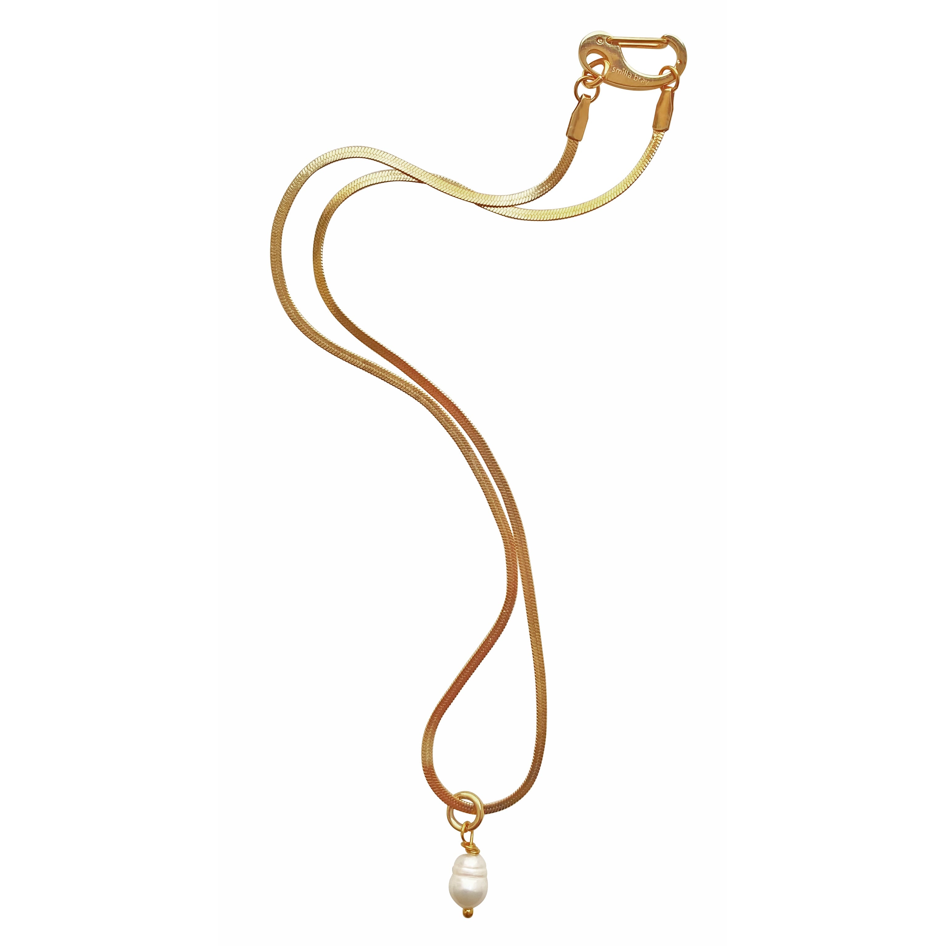 Smilla Brav Women's Gold / White Necklace Milena In Gold