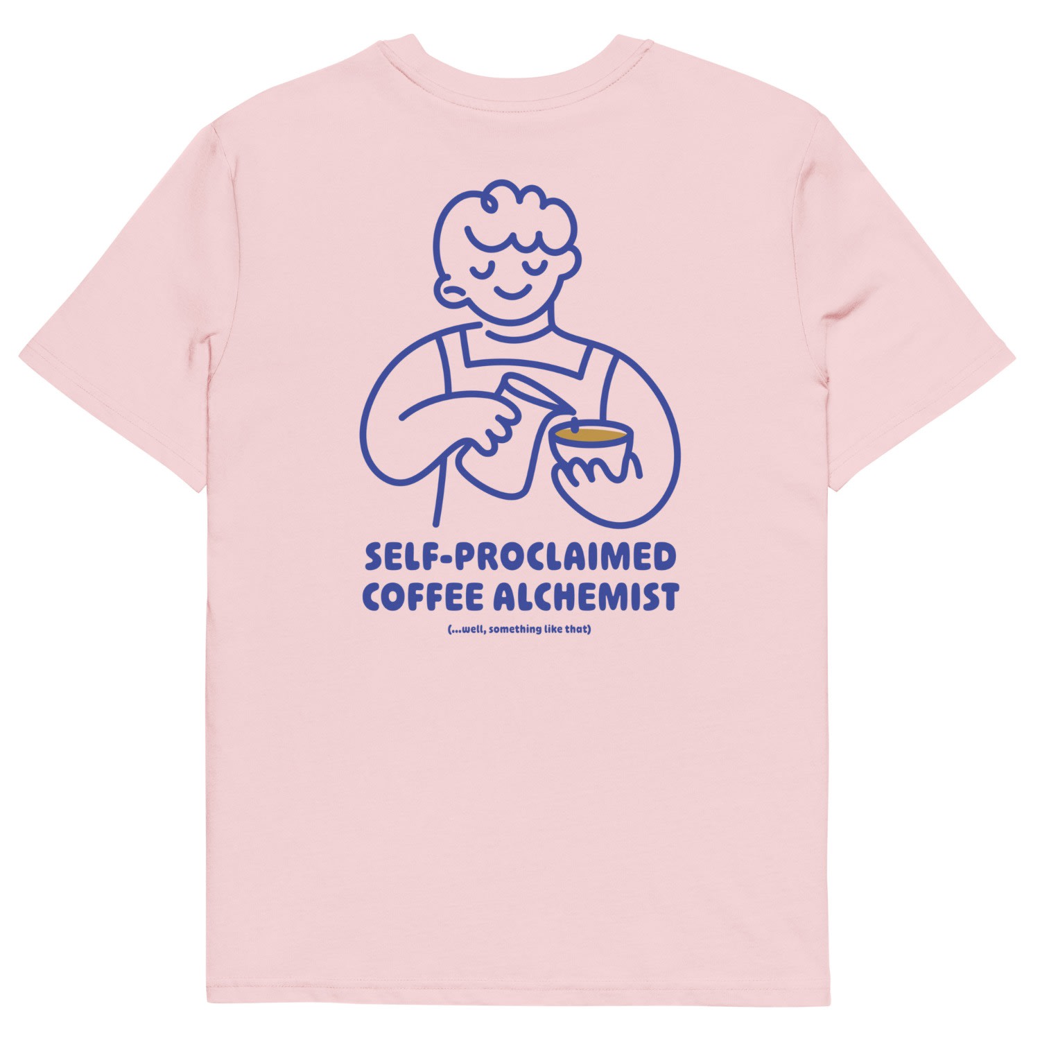 Anchor & Crew Pink / Purple Cotton Pink Gustatory Coffee Alchemist Organic Cotton Embroidered T-shirt - Women In Pink/purple