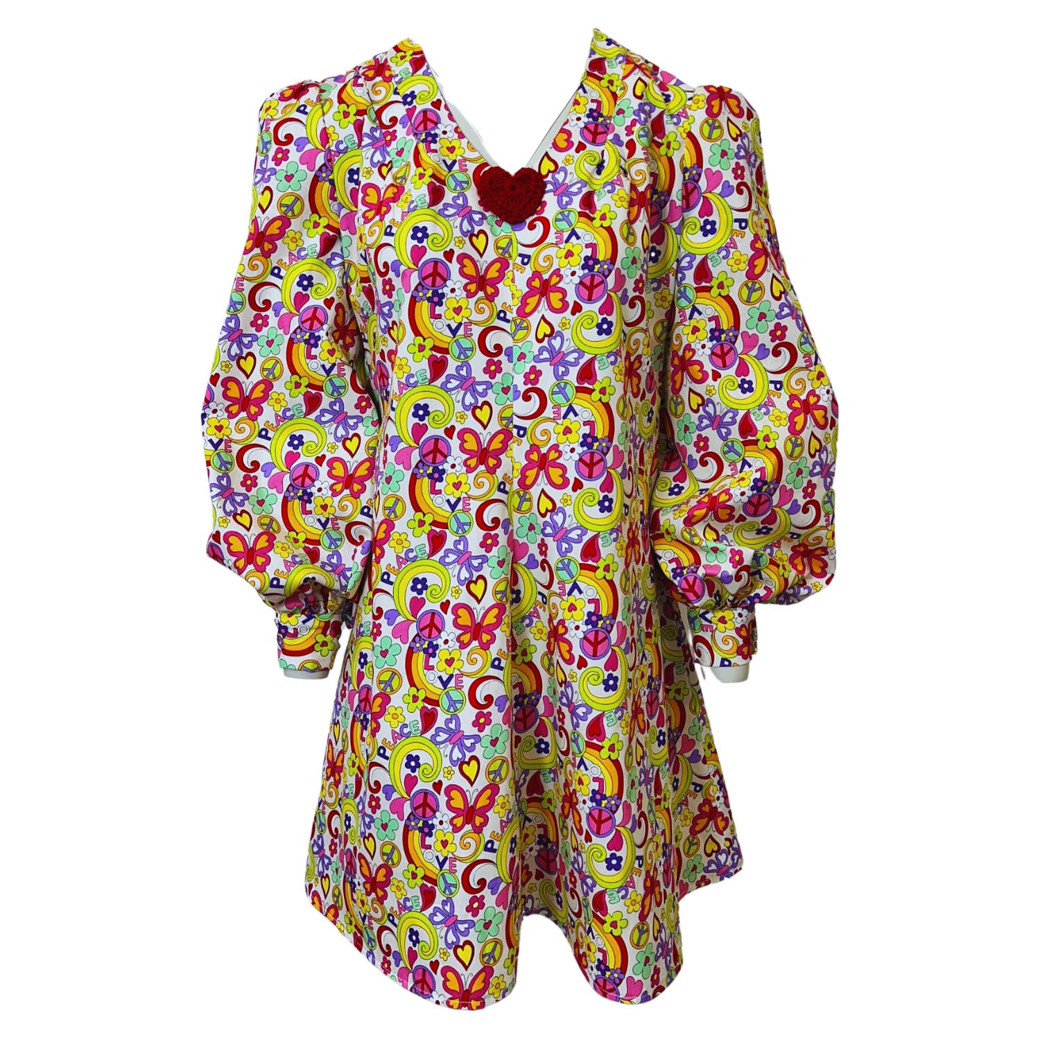 Couture To Your Door Women's Pink / Purple / Yellow Novelty Flower Power Midi Dress