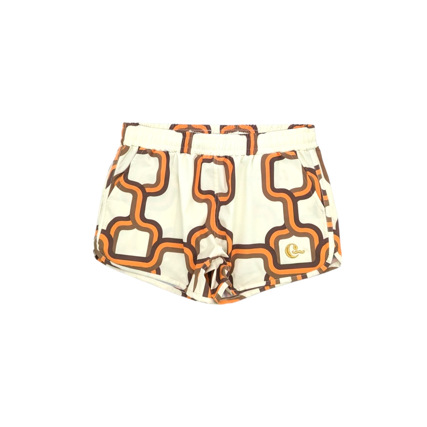 Julia Clancey Men's Neutrals Venice Sport Short Cream Link In White